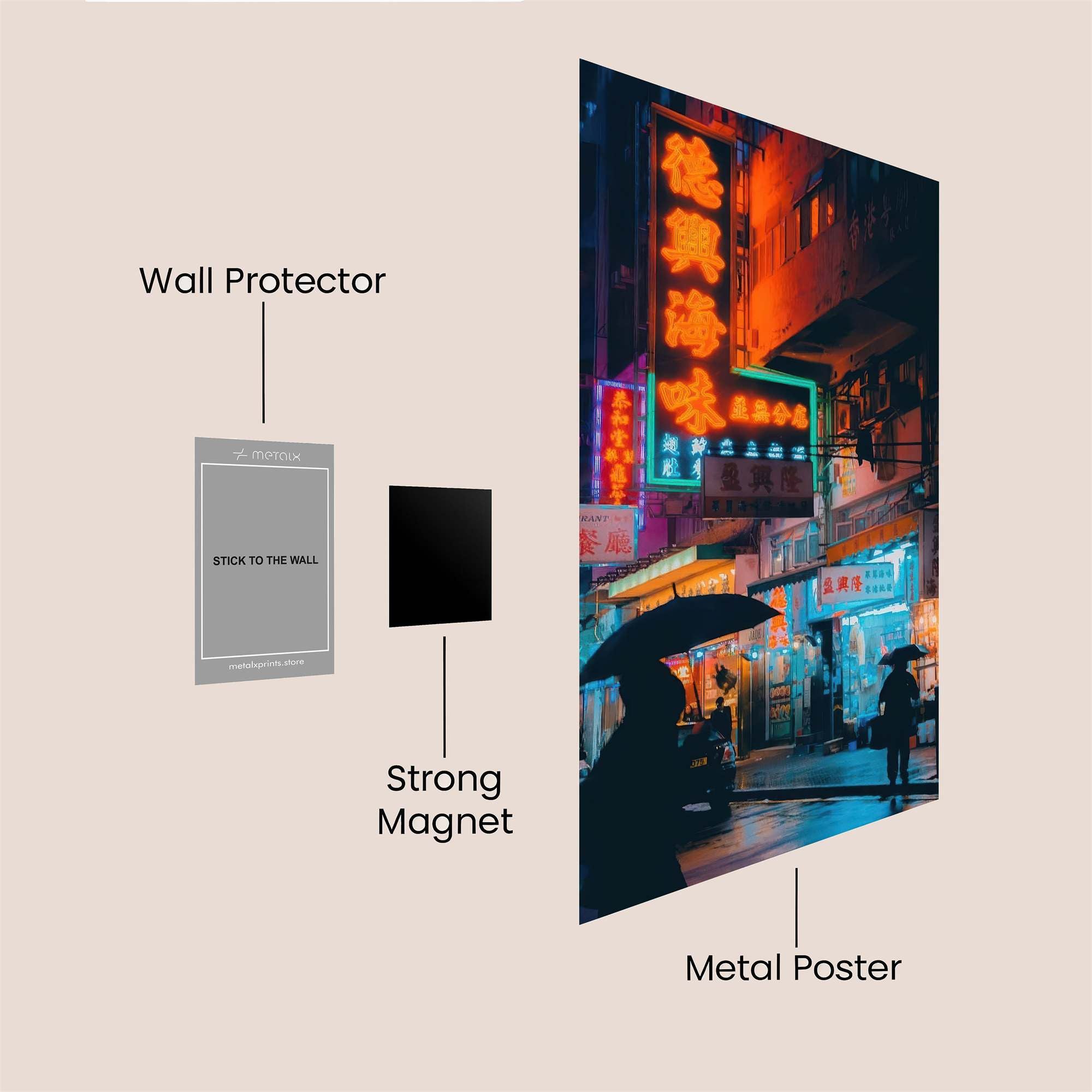 Neon Serenity Safe Wall Magnetic / M