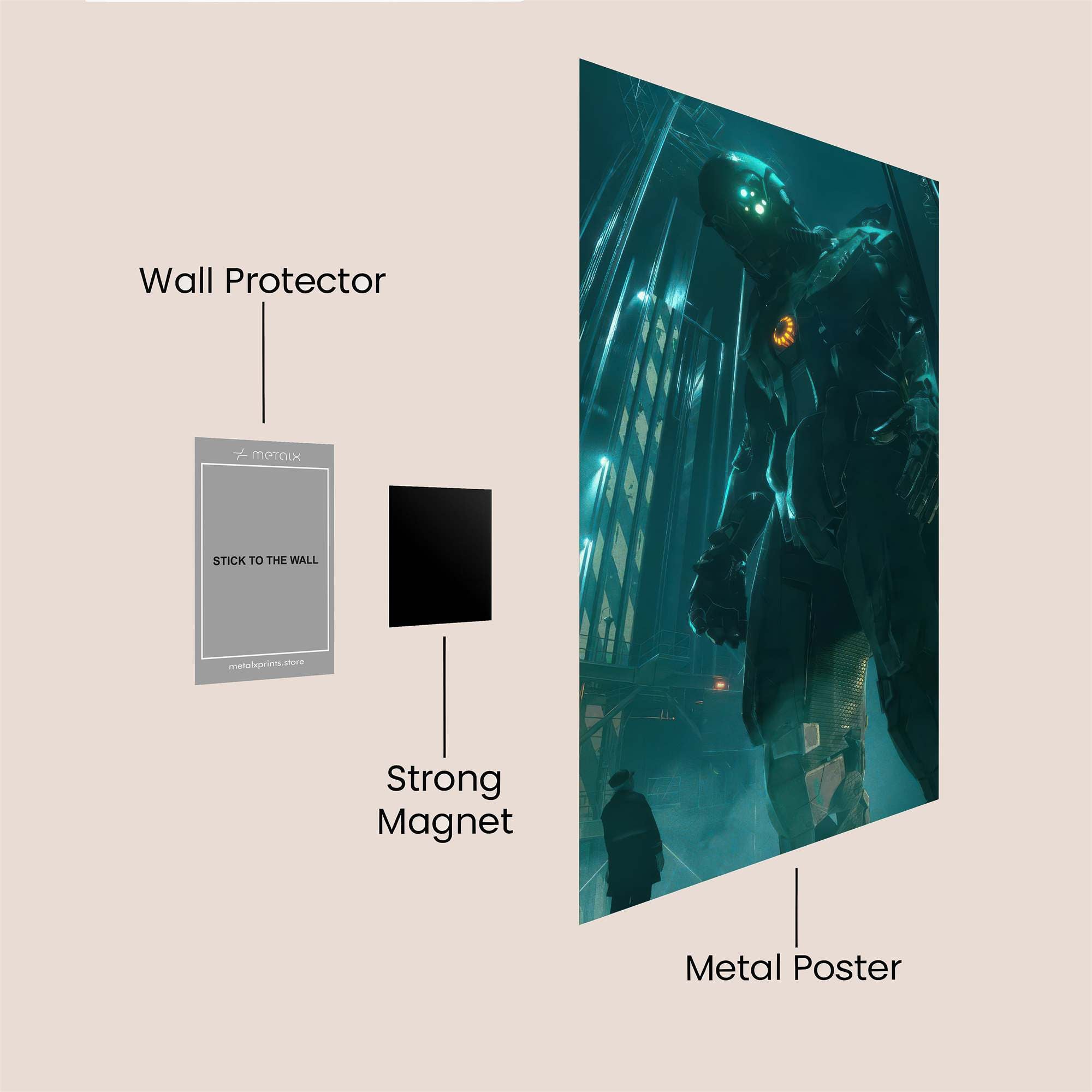 Colossus Gloom Safe Wall Magnetic / M