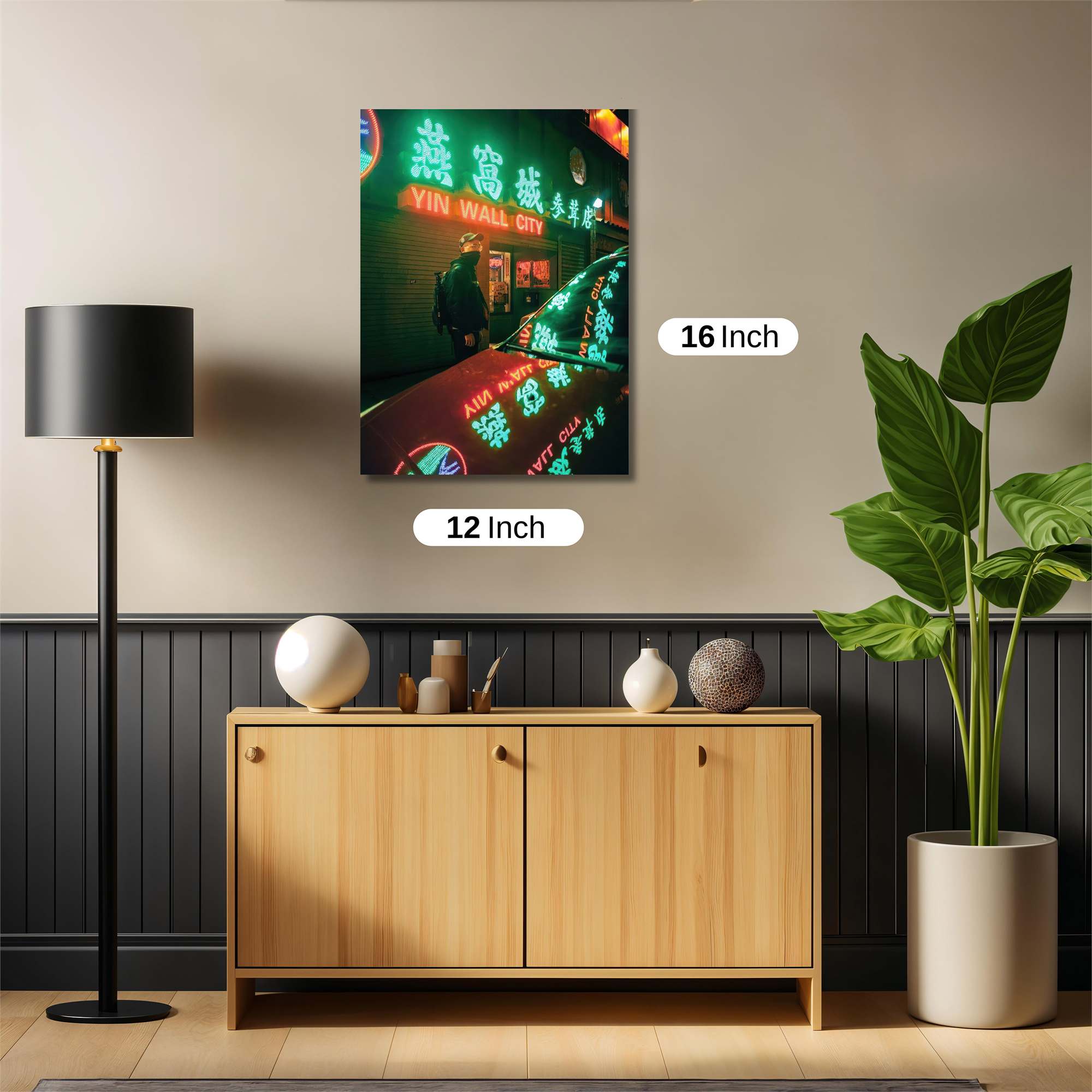 Neon Vigilance Safe Wall Magnetic / M