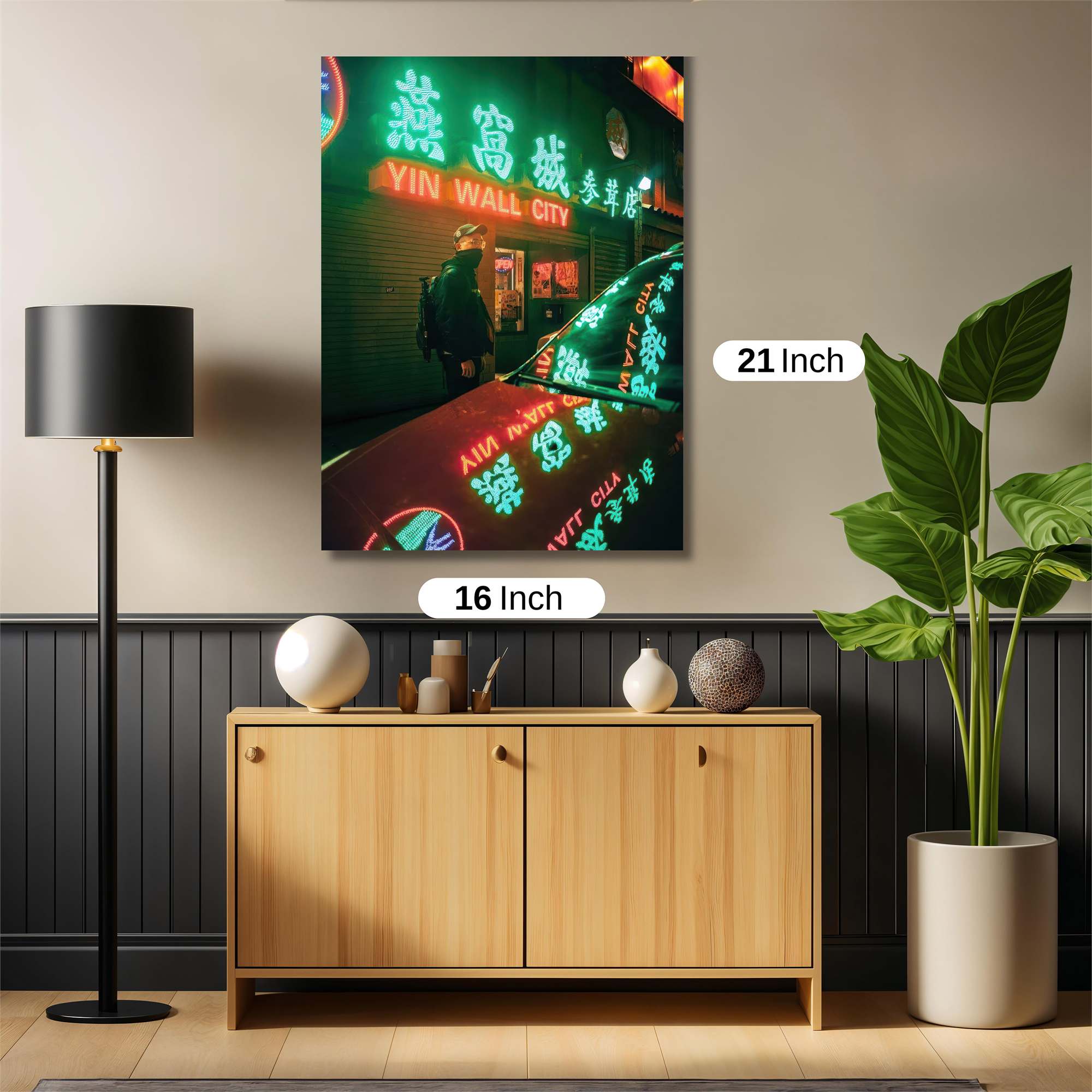 Neon Vigilance Safe Wall Magnetic / M