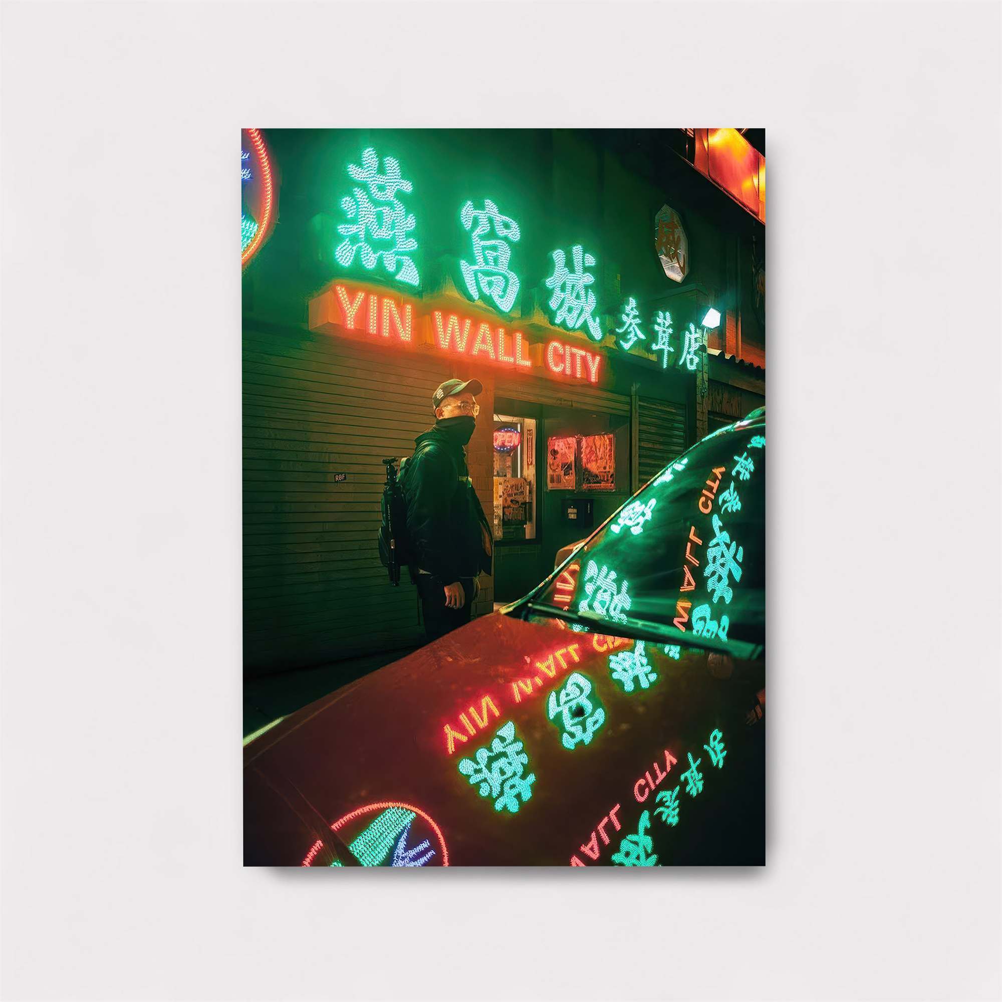 Neon Vigilance Safe Wall Magnetic / M