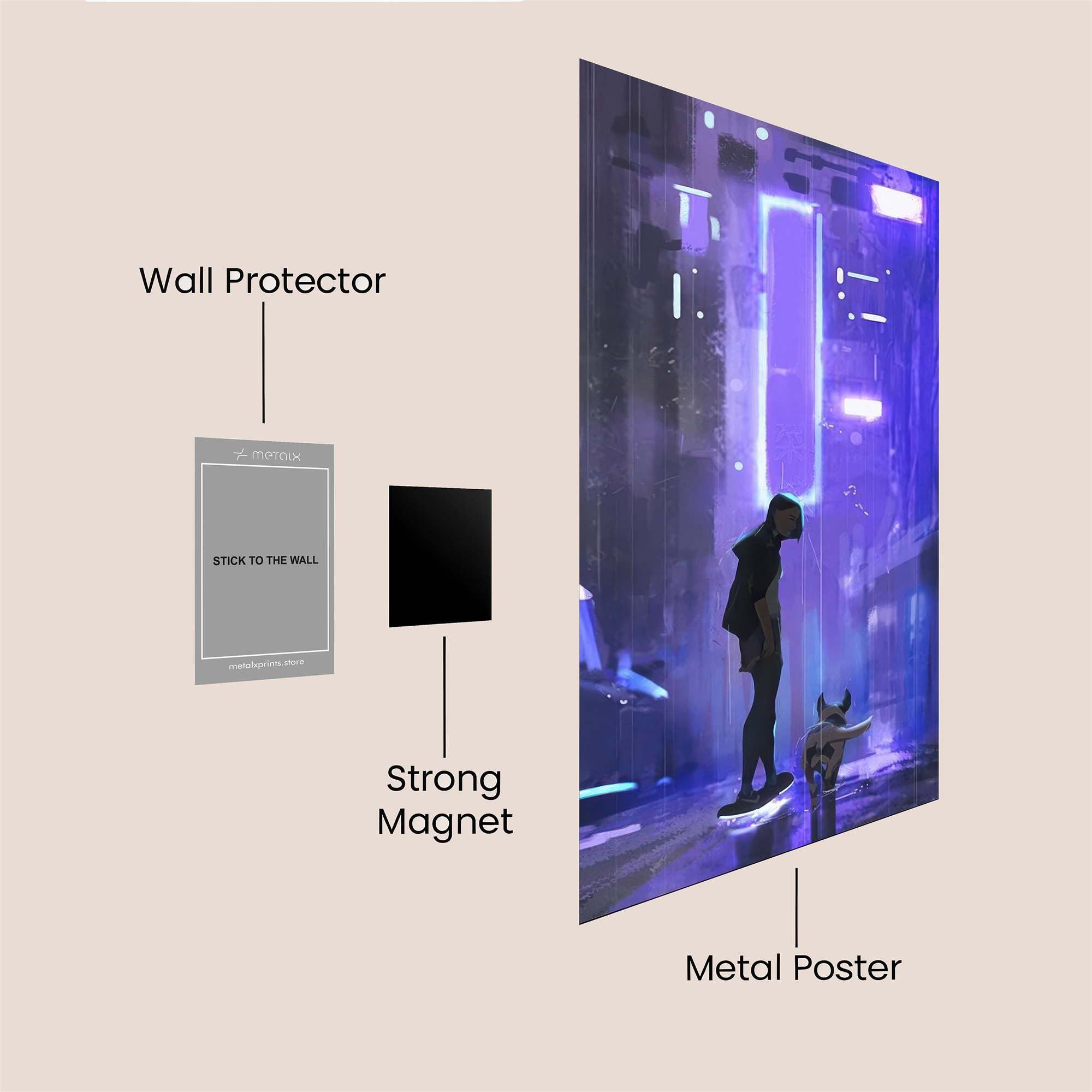 Alleyway Reverie Safe Wall Magnetic / M