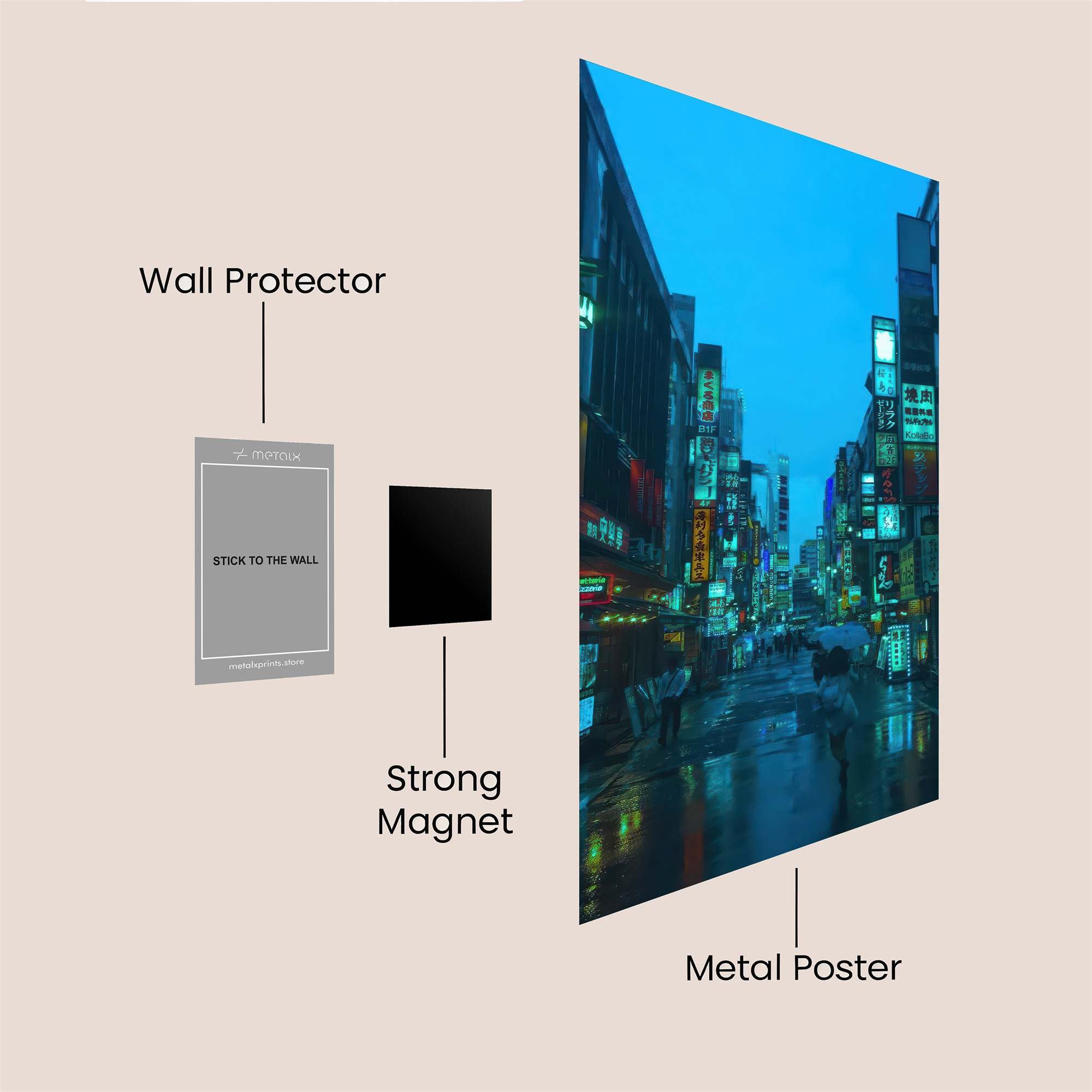 Tokyo Glow Safe Wall Magnetic / M