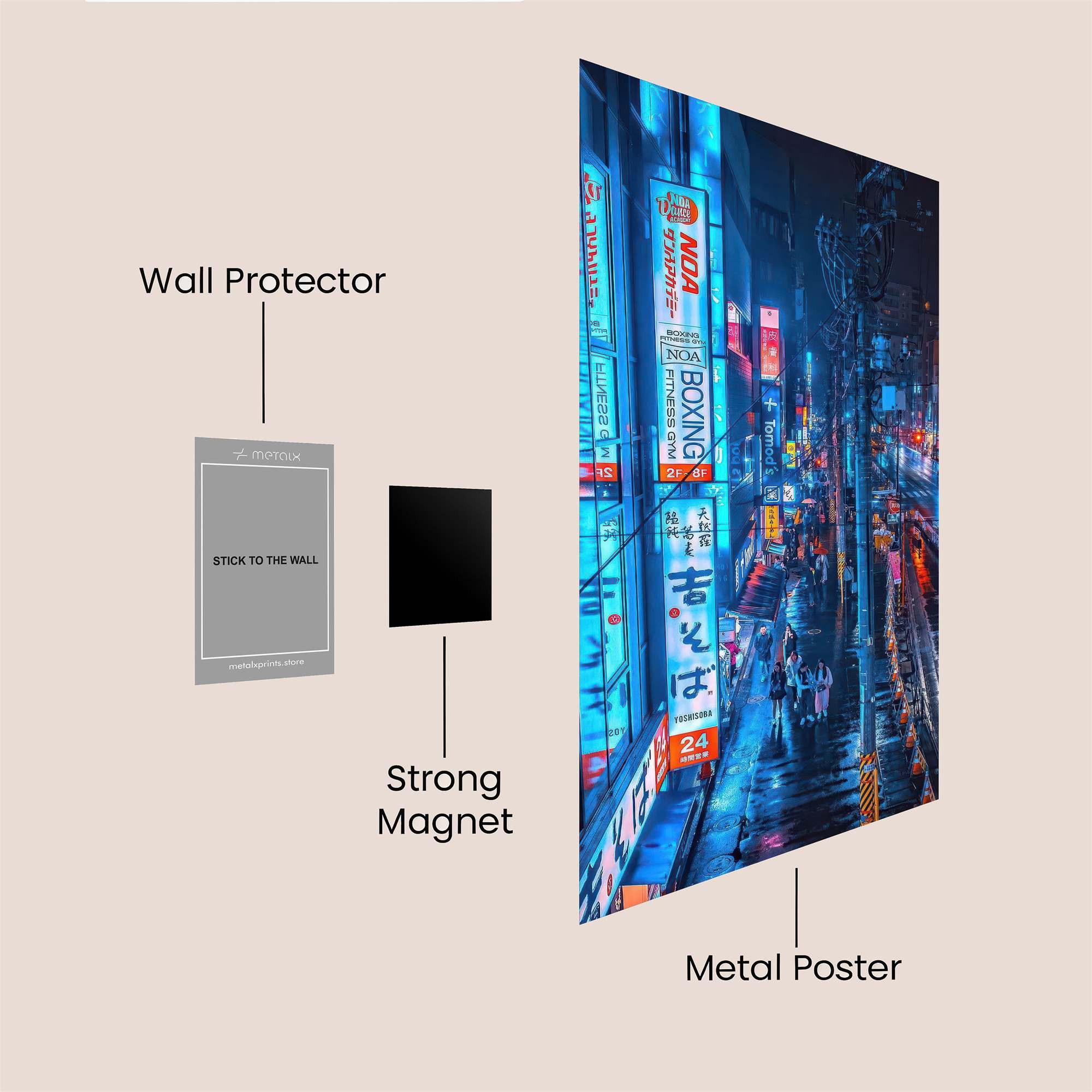 Neon Reverie Safe Wall Magnetic / M