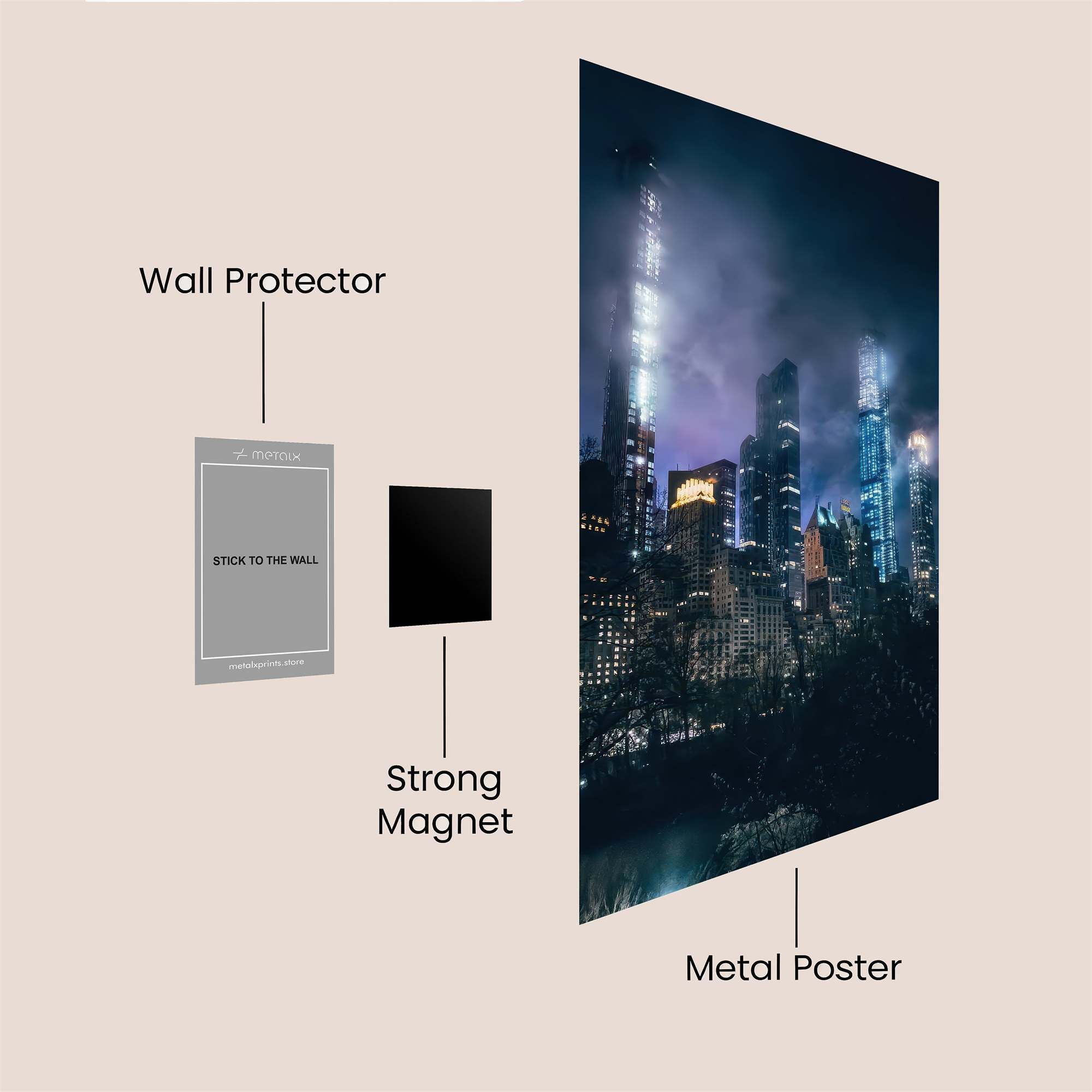 Neon Reverie Safe Wall Magnetic / M