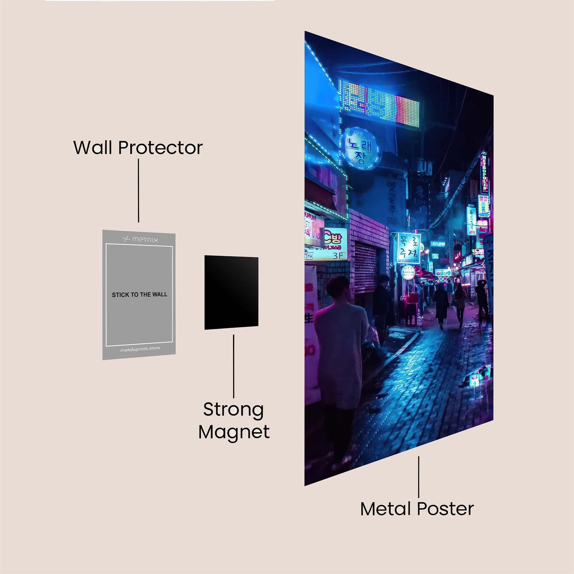 Neon Reverie Safe Wall Magnetic / M