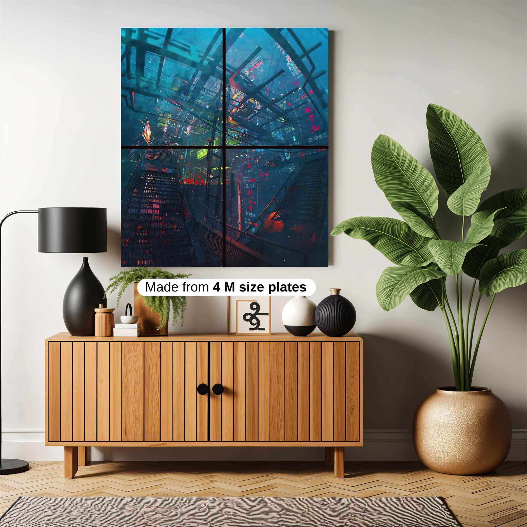 Futuristic Labyrinth Safe Wall Magnetic / M