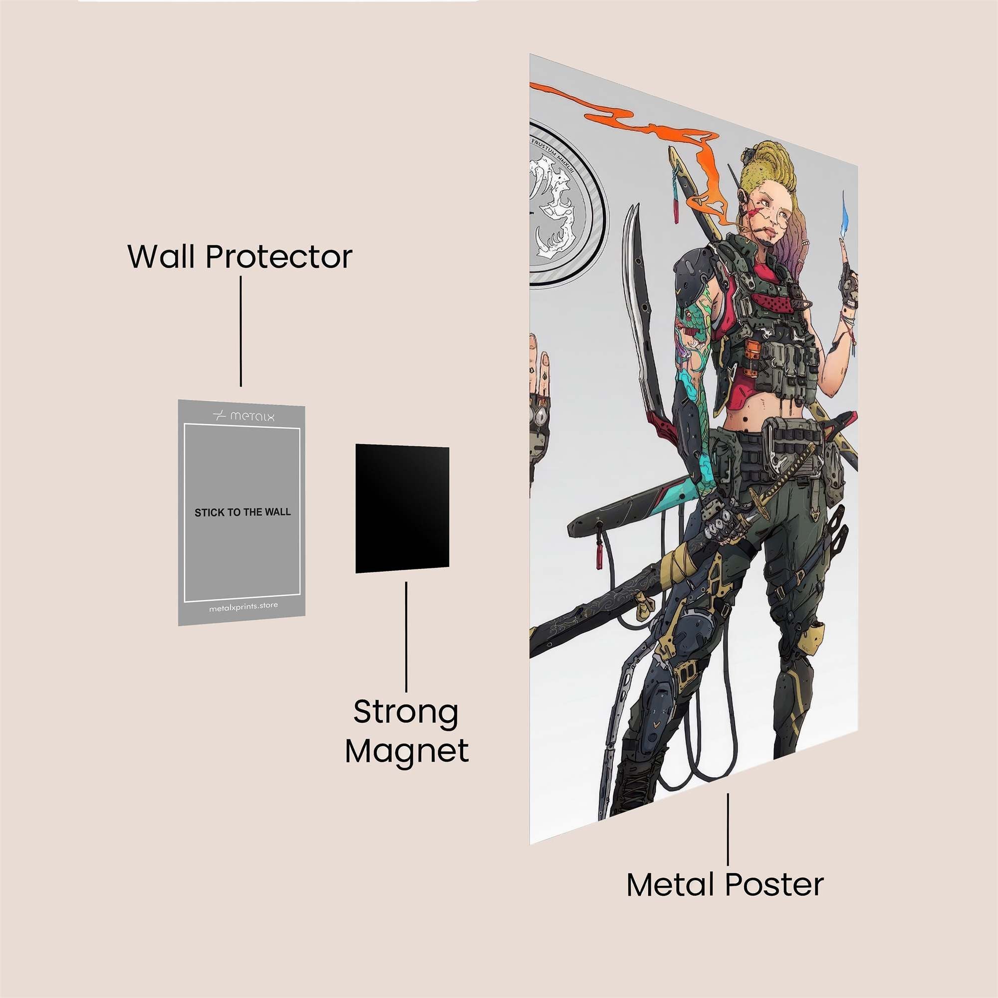 Cyberpunk Maverick Safe Wall Magnetic / M