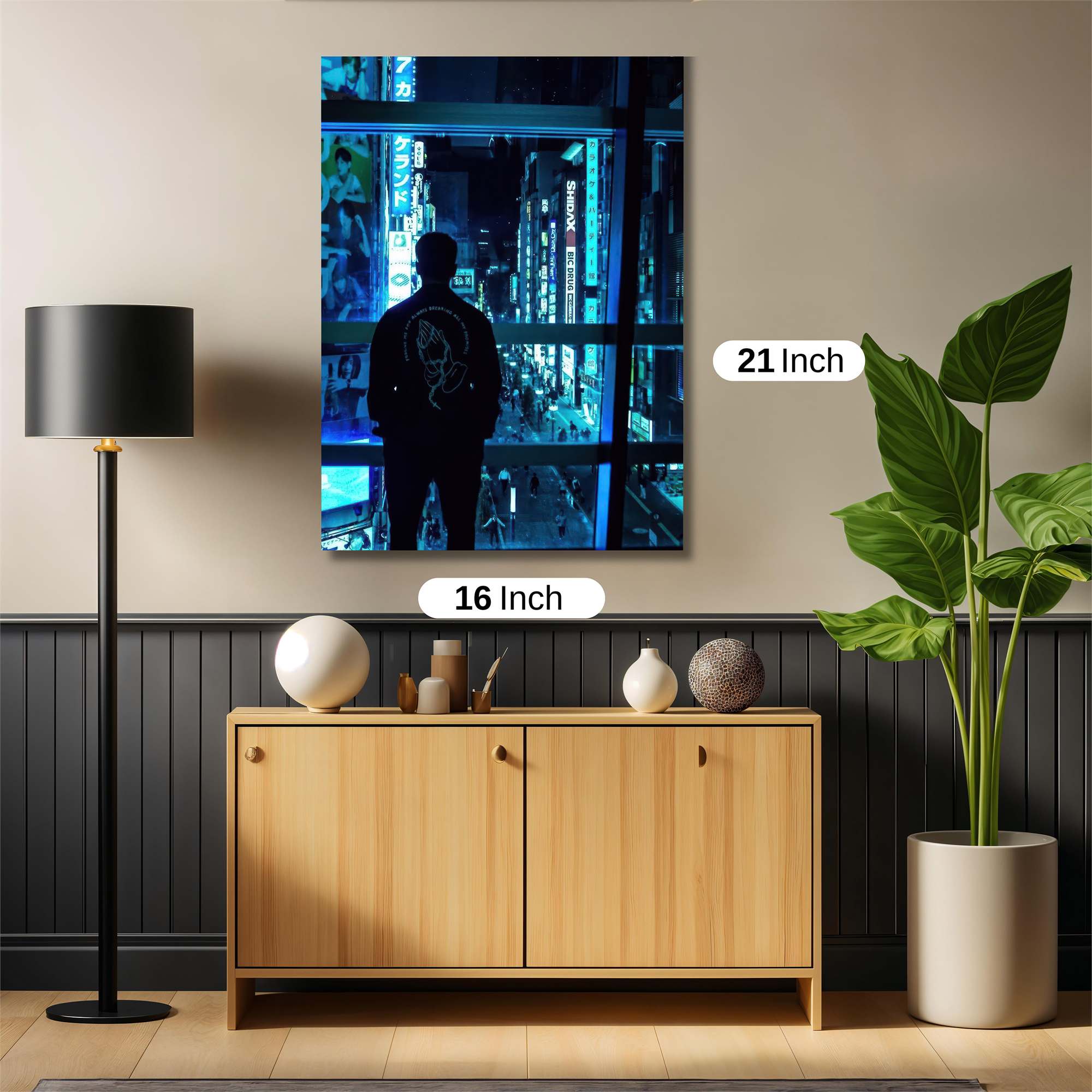 Neon Solitude Safe Wall Magnetic / M