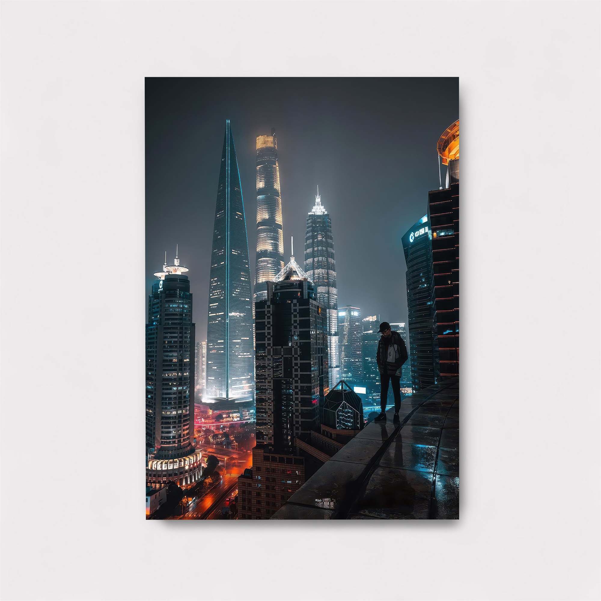 Cityscape Solitude Safe Wall Magnetic / M