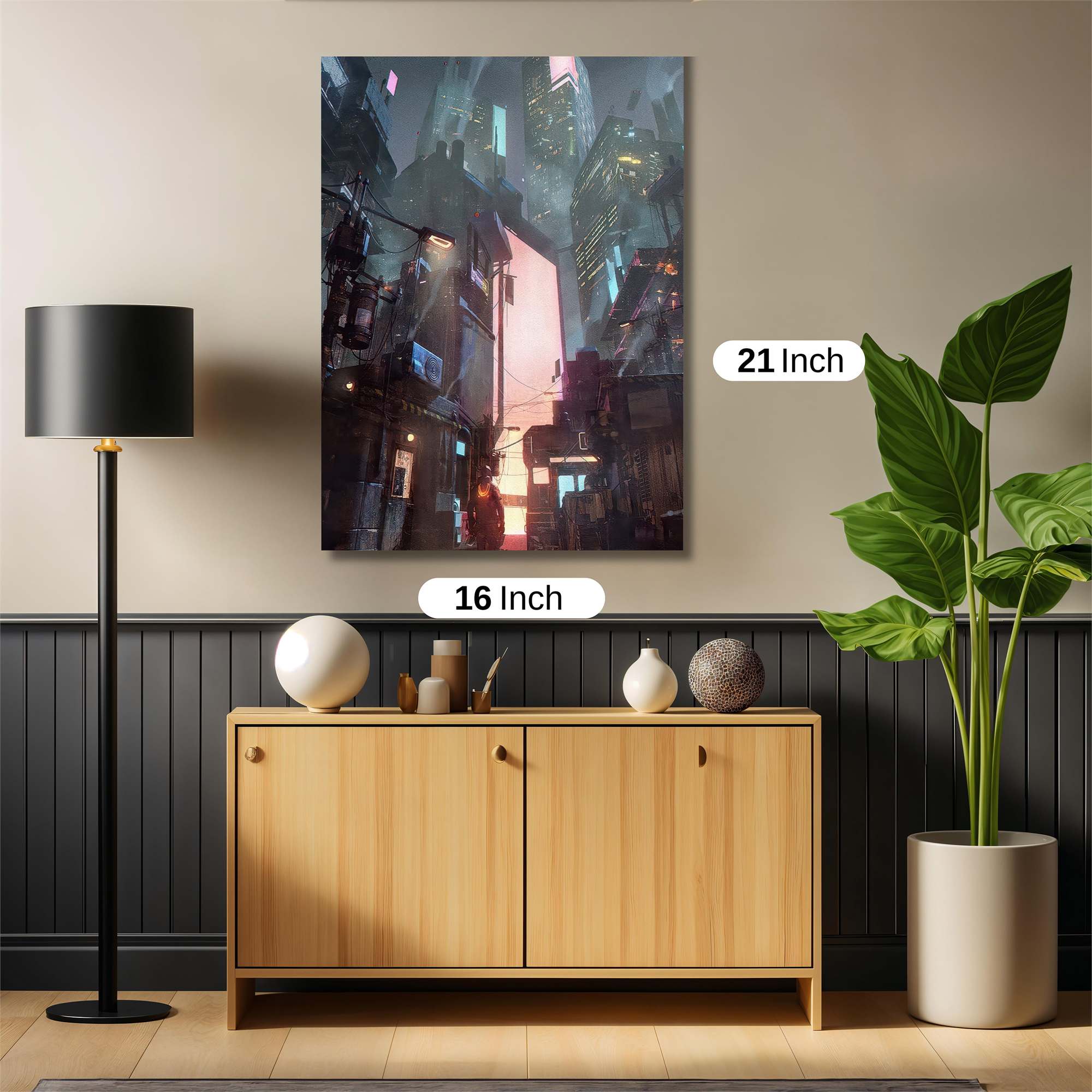 Futuristic Glow Safe Wall Magnetic / M