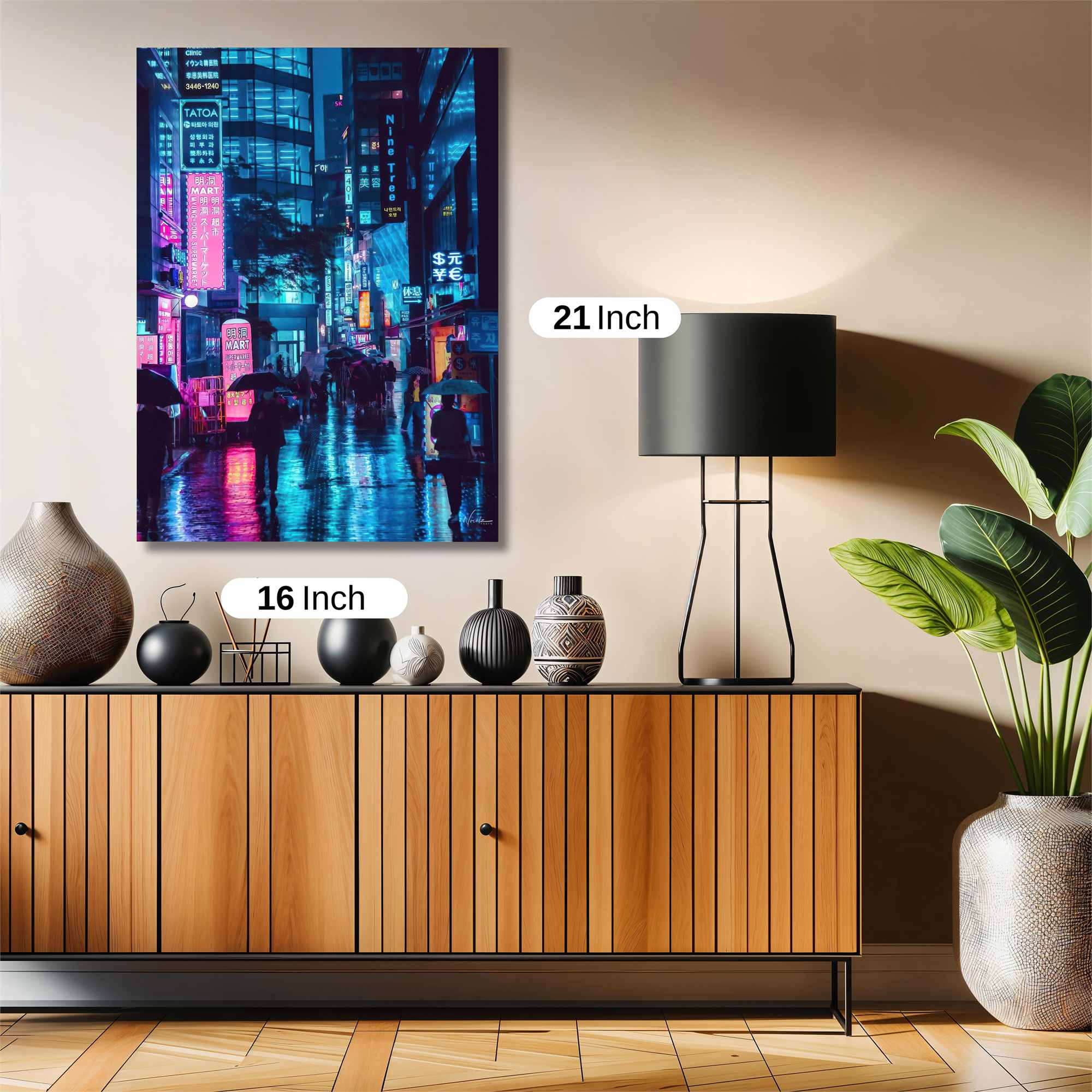 Neon Serenity Safe Wall Magnetic / M