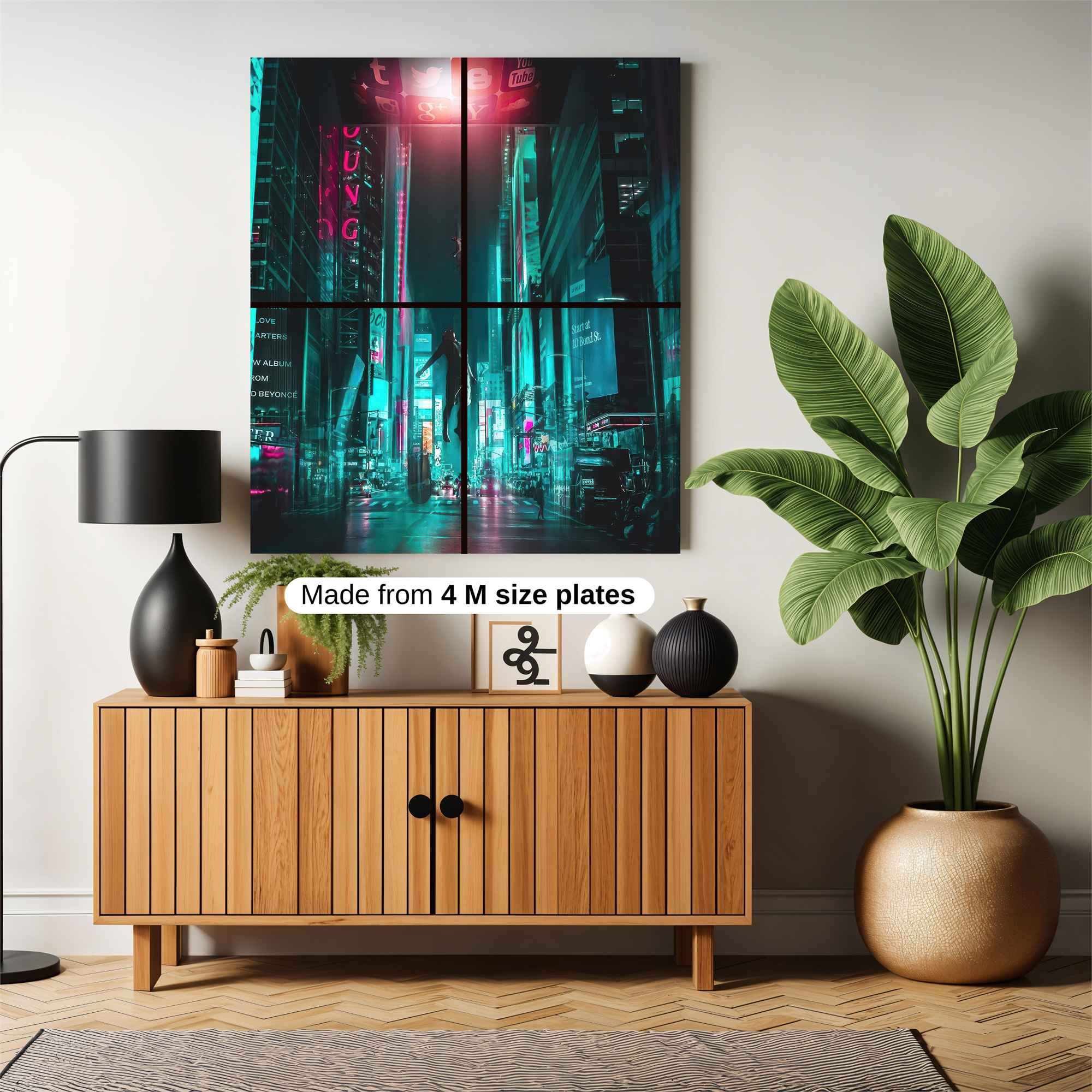 Neon Vibrance Safe Wall Magnetic / M