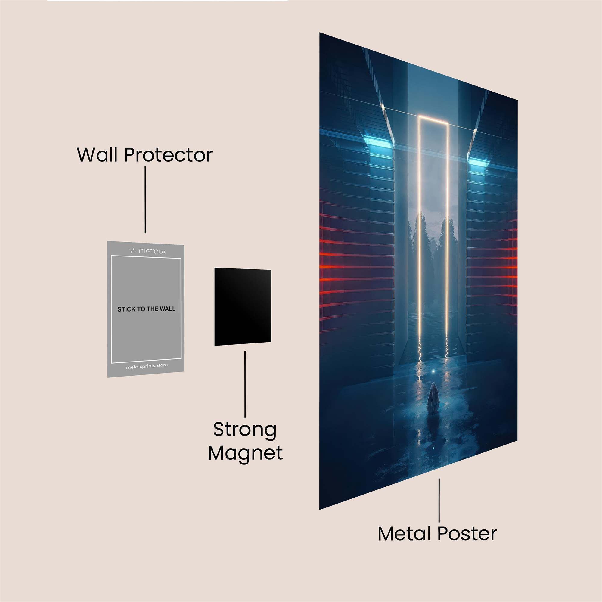 Portal Serenity Safe Wall Magnetic / M