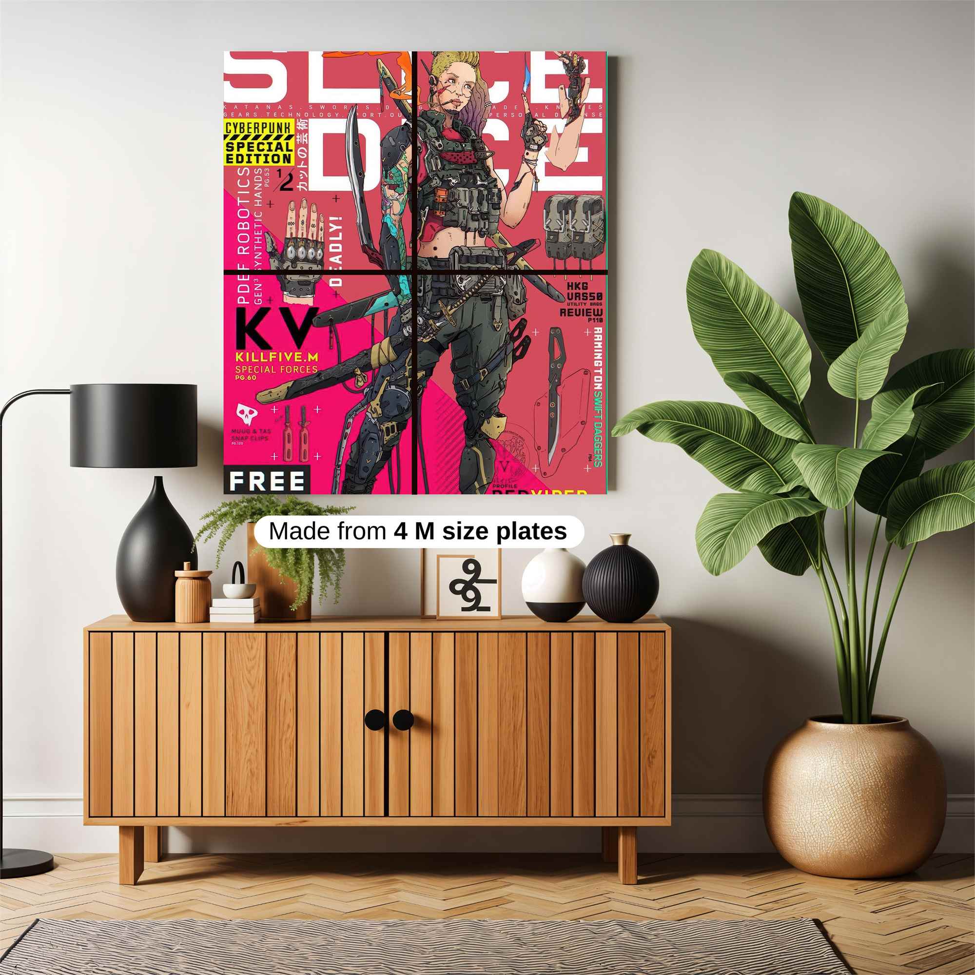 Cyberpunk Vibe Safe Wall Magnetic / M