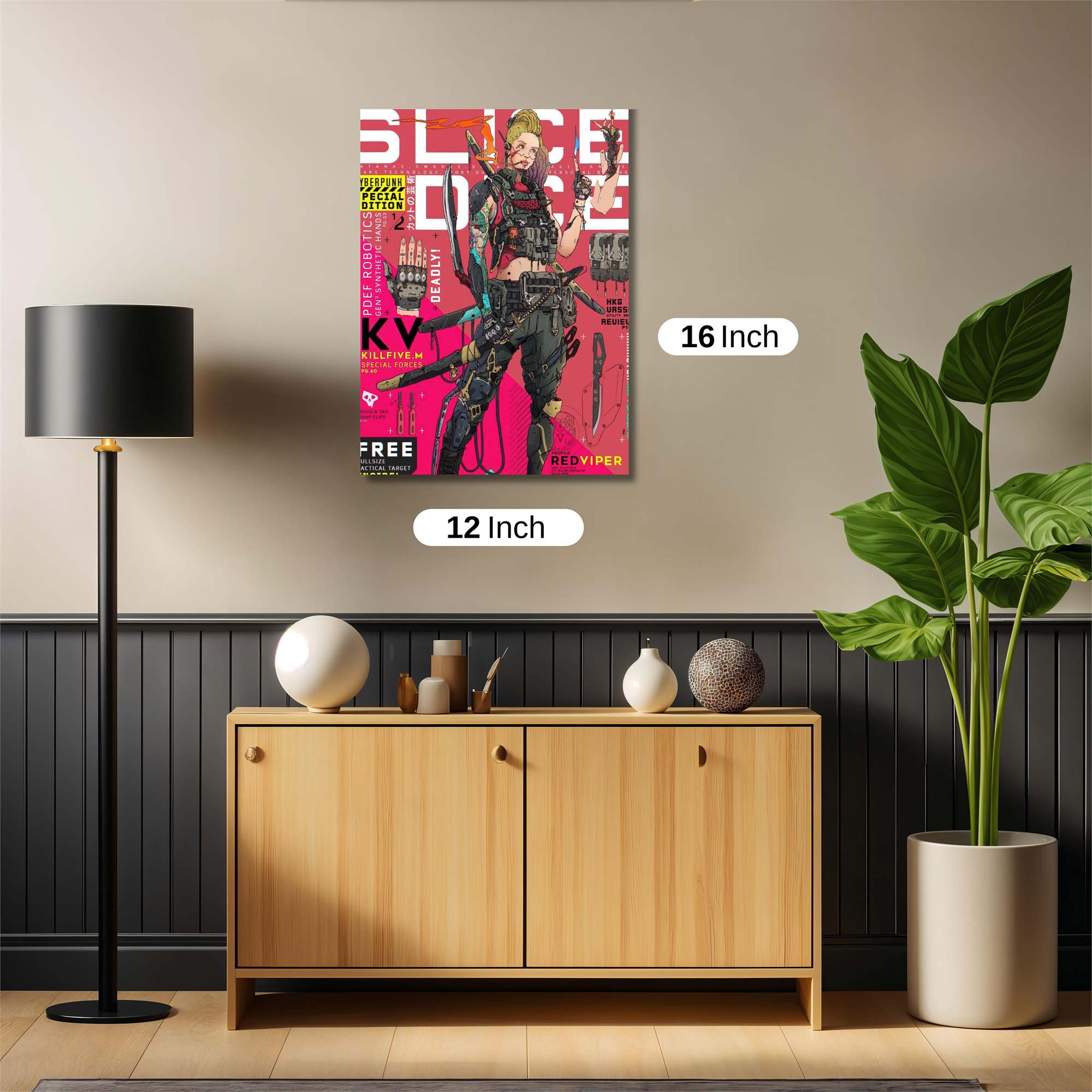 Cyberpunk Vibe Safe Wall Magnetic / M