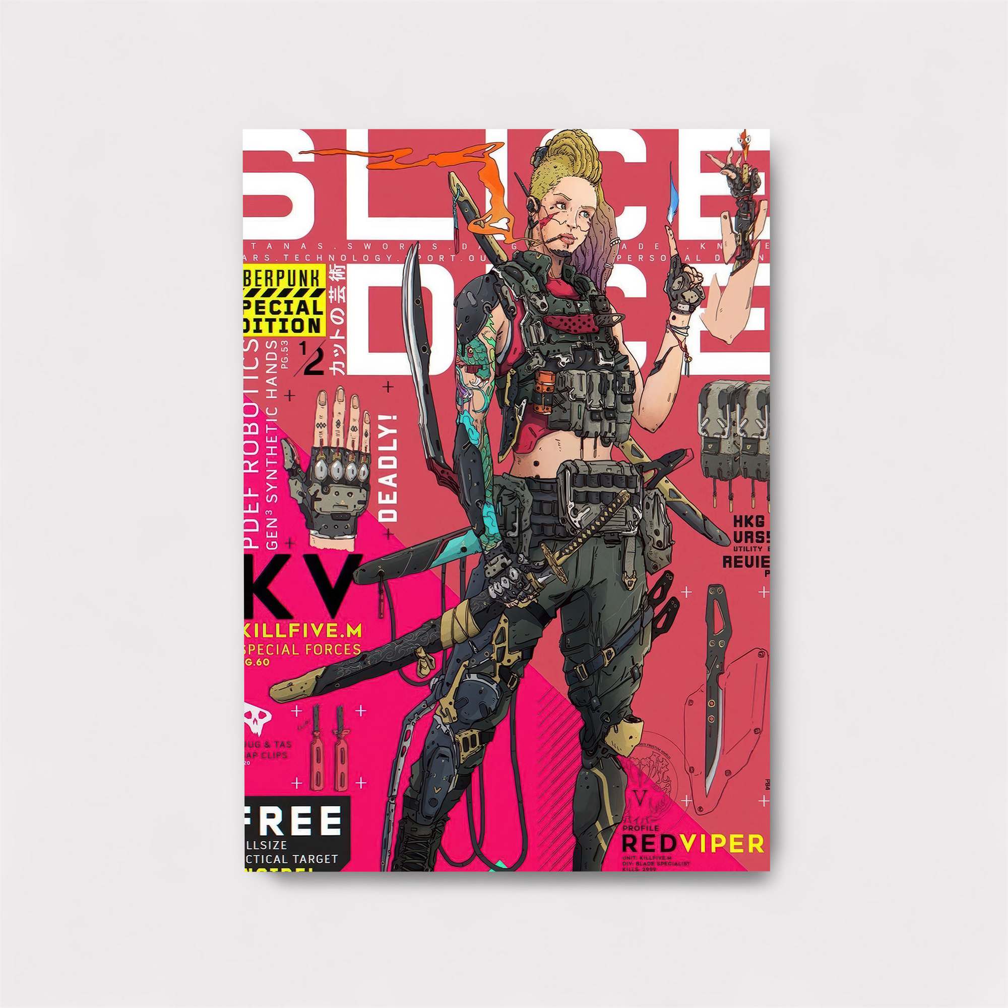 Cyberpunk Vibe Safe Wall Magnetic / M