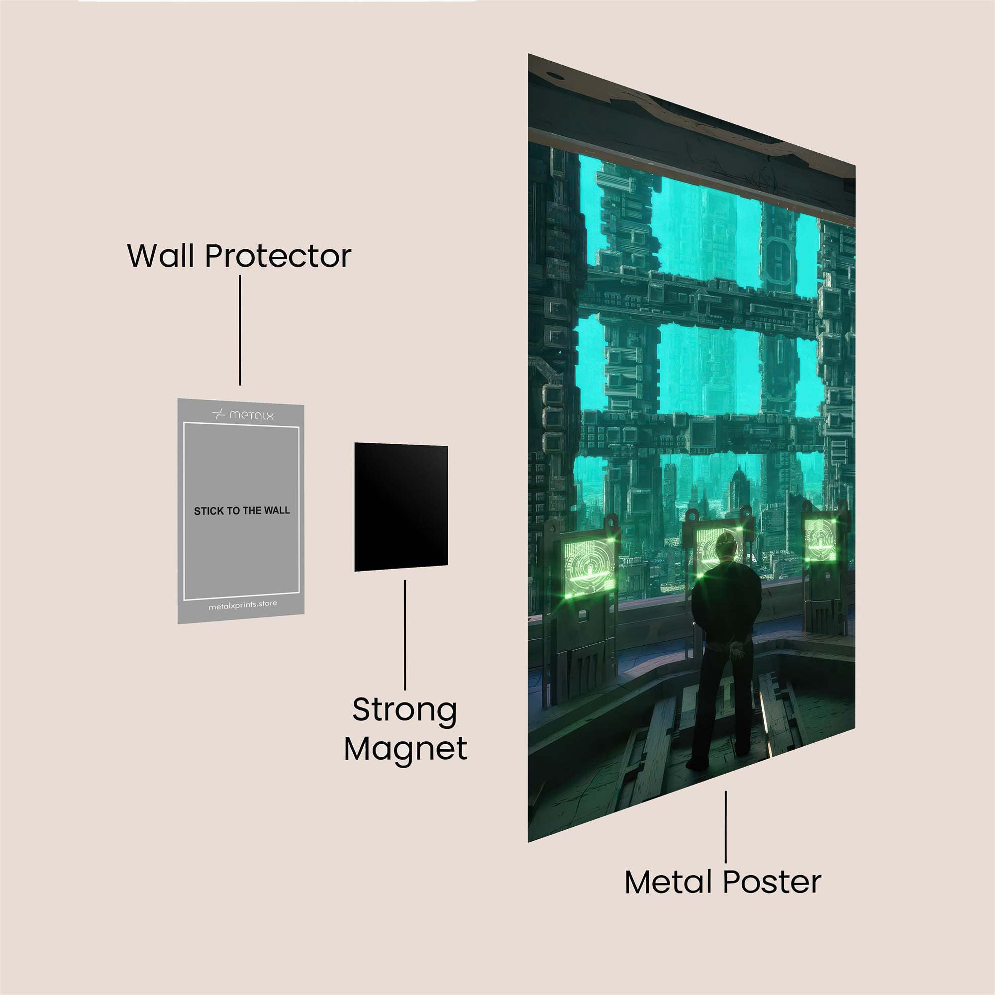 Neptune's Serenity Safe Wall Magnetic / M
