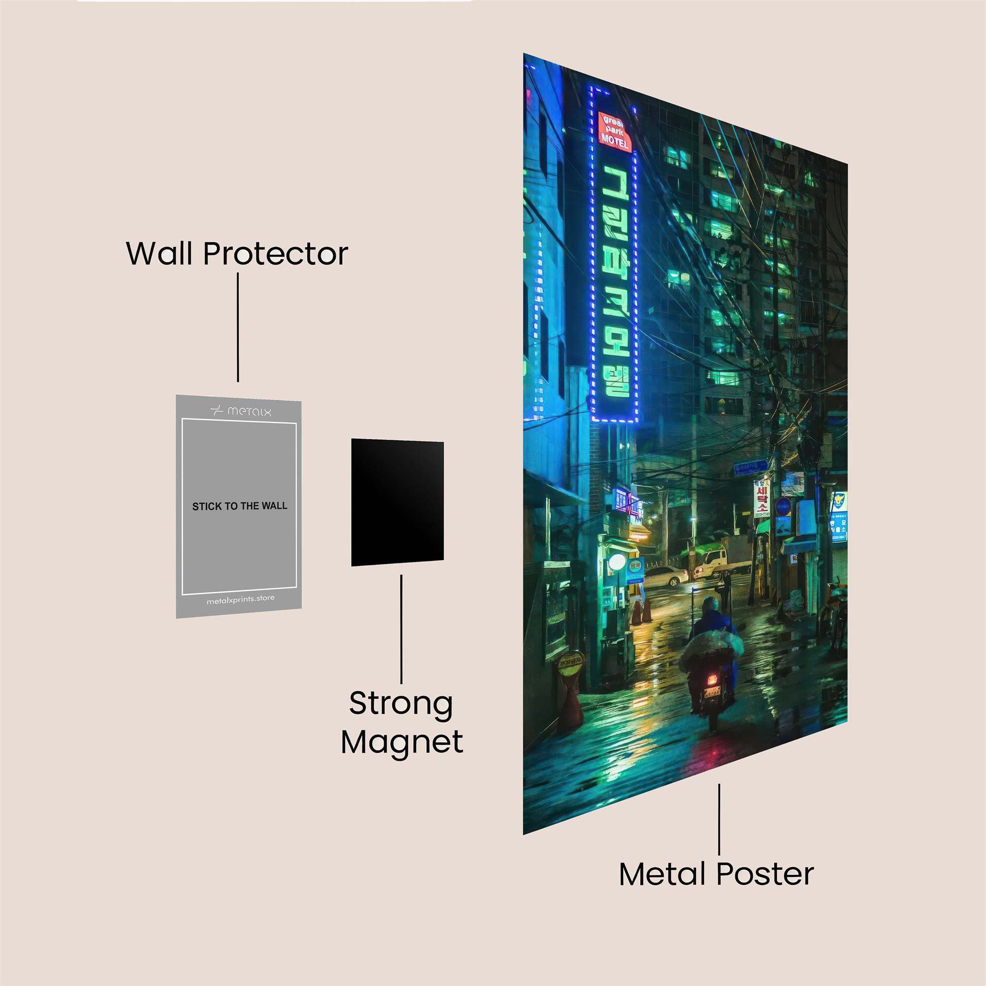 Neon Reverie Safe Wall Magnetic / M