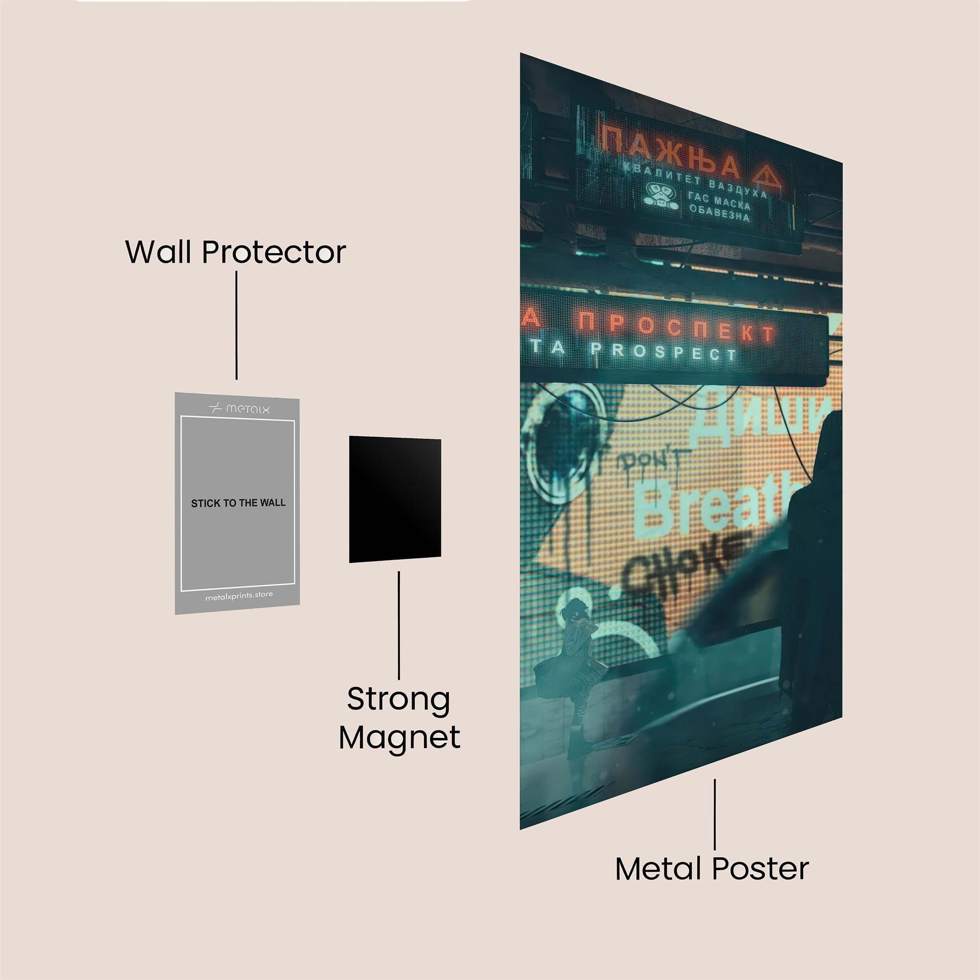 Neon Despair Safe Wall Magnetic / M