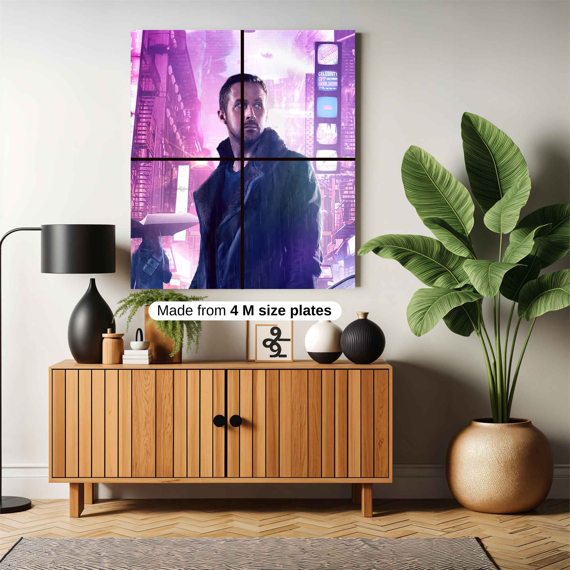 Futuristic Whimsy Safe Wall Magnetic / M