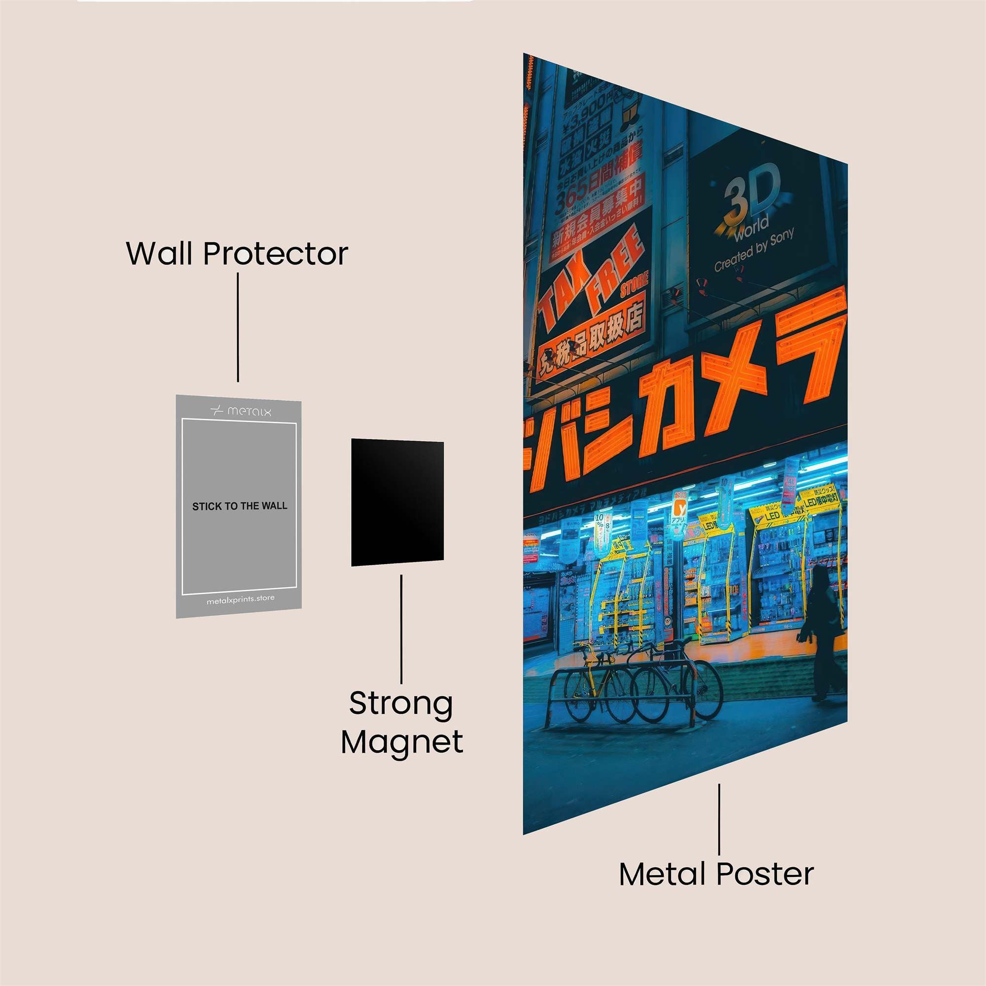 NeonVibe Safe Wall Magnetic / M