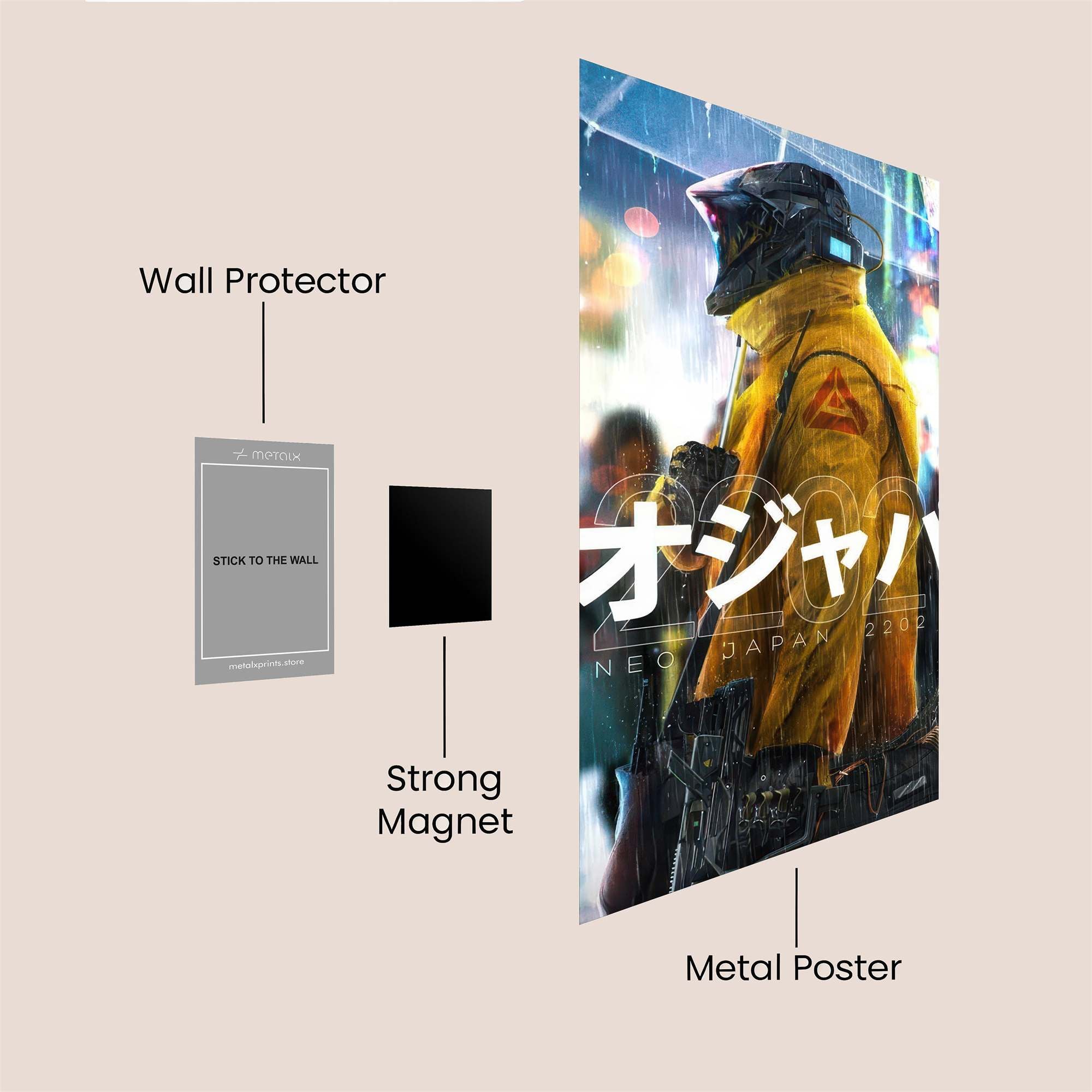 Neon Solitude Safe Wall Magnetic / M