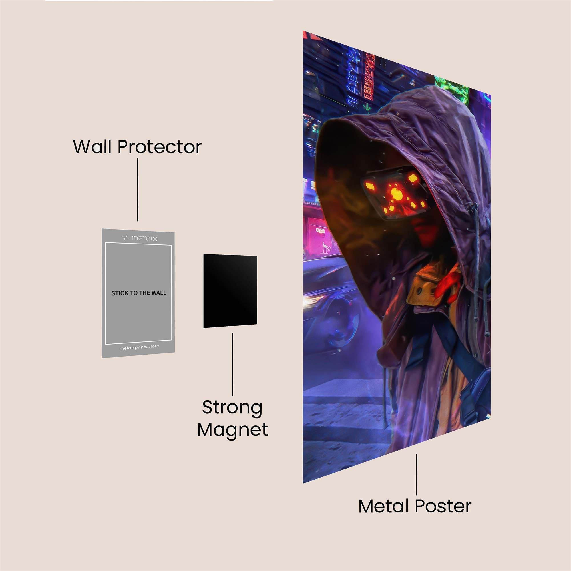 Neon Nomad Safe Wall Magnetic / M