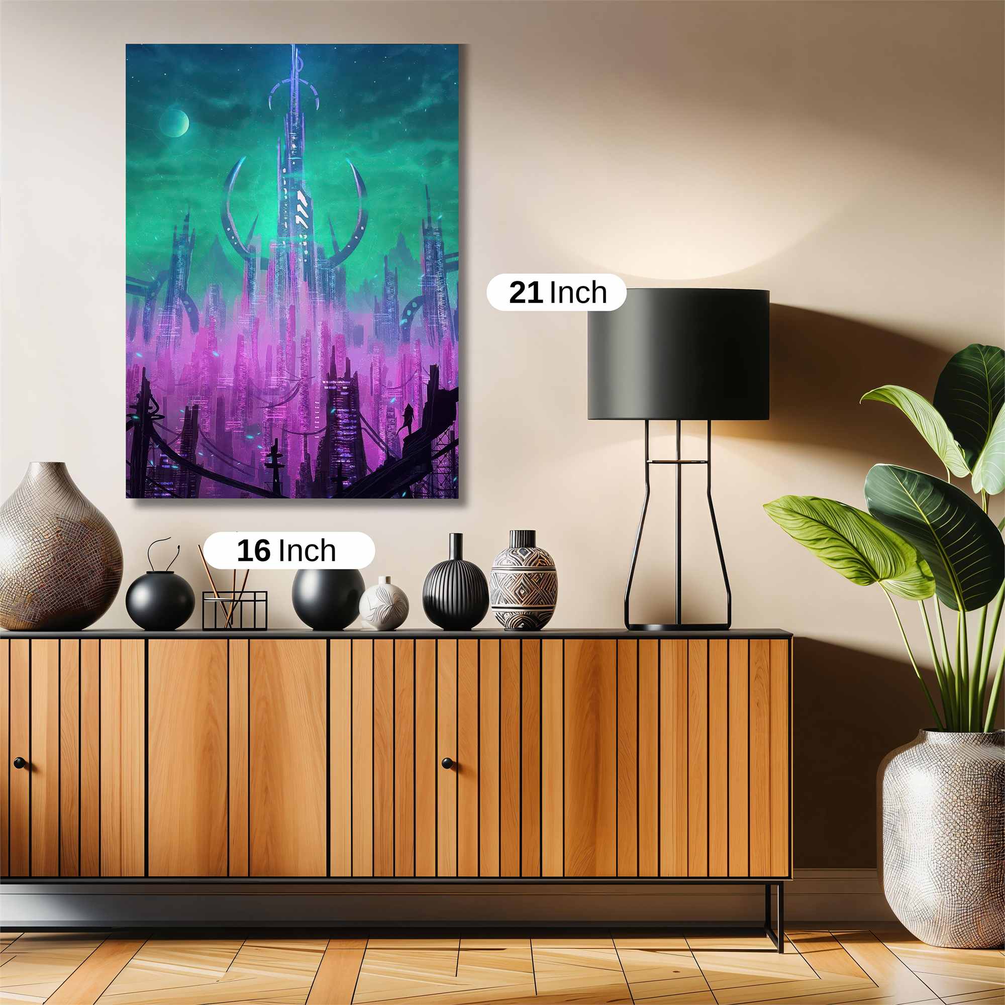 Neon Dreamscape Safe Wall Magnetic / M