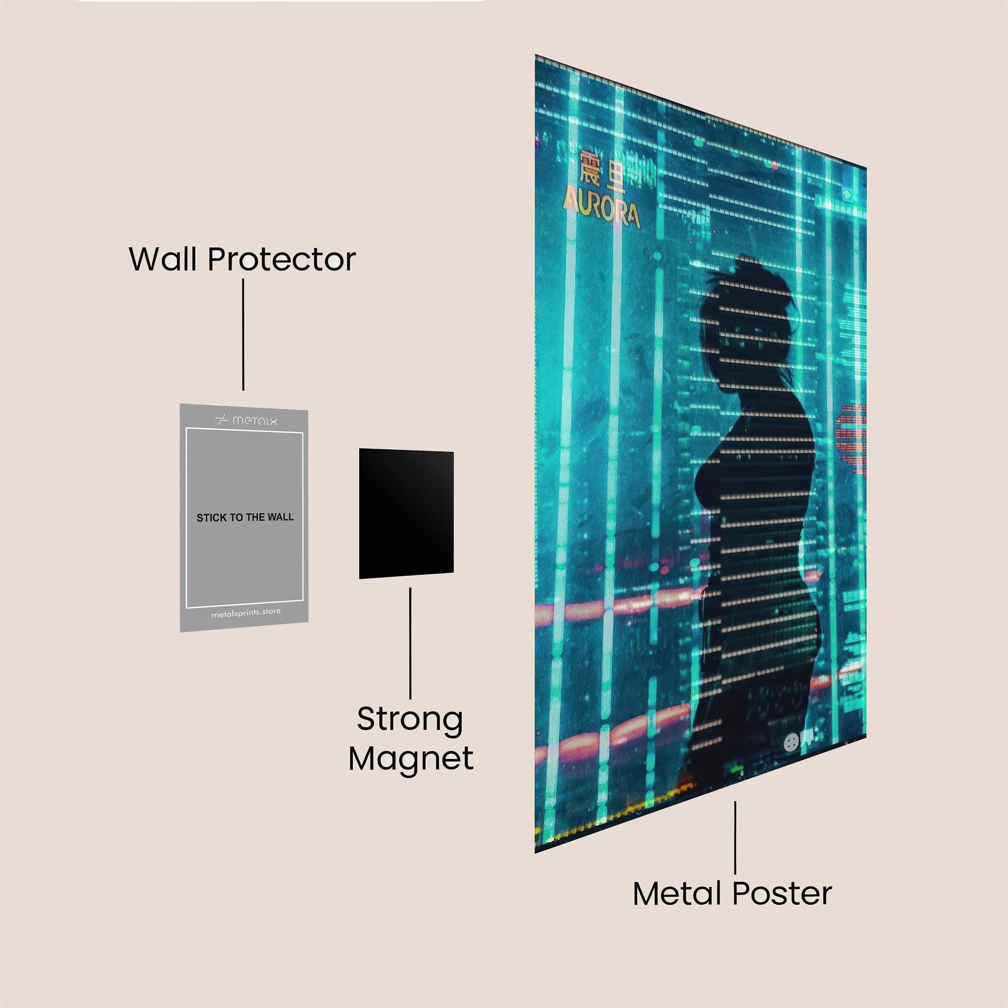 Cyber Enigma Safe Wall Magnetic / M