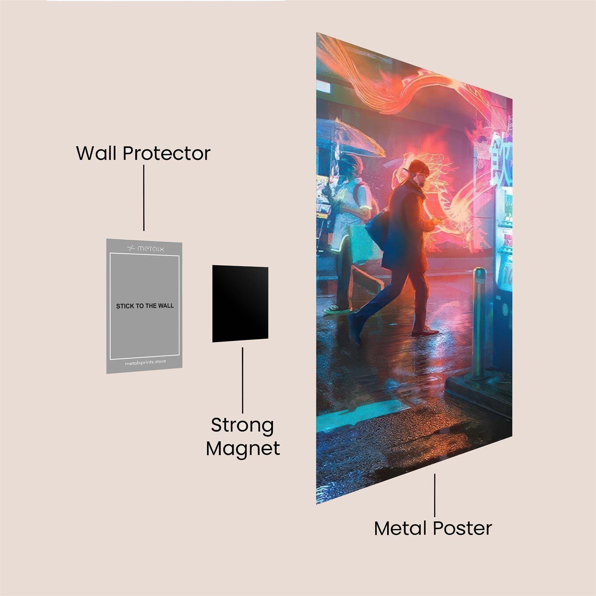 Neon Sorcerer Safe Wall Magnetic / M