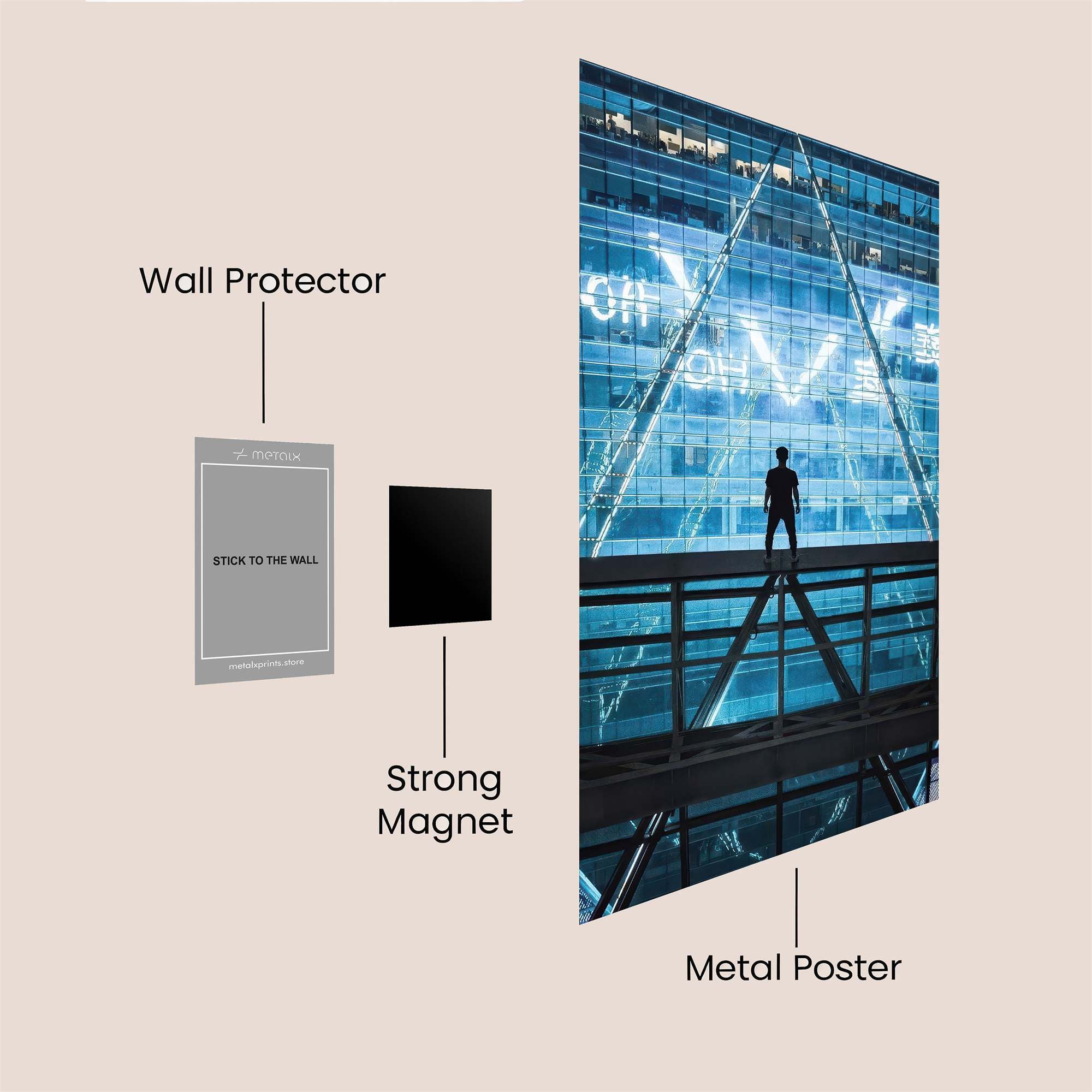 Silhouette Serenity Safe Wall Magnetic / M