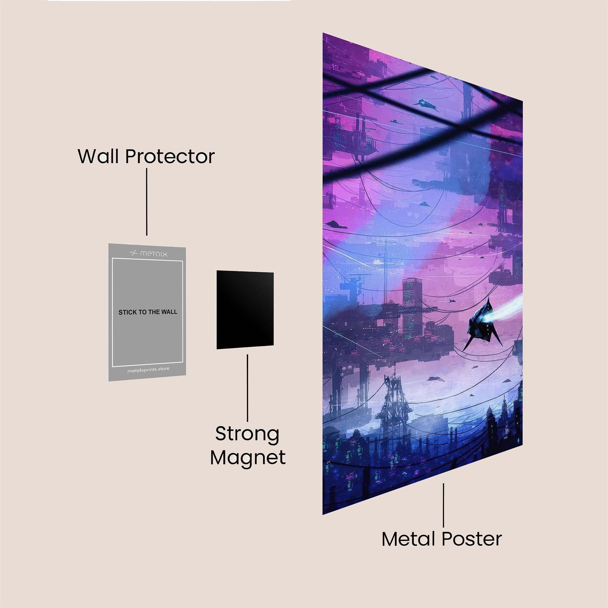 Tower Reverie Safe Wall Magnetic / M