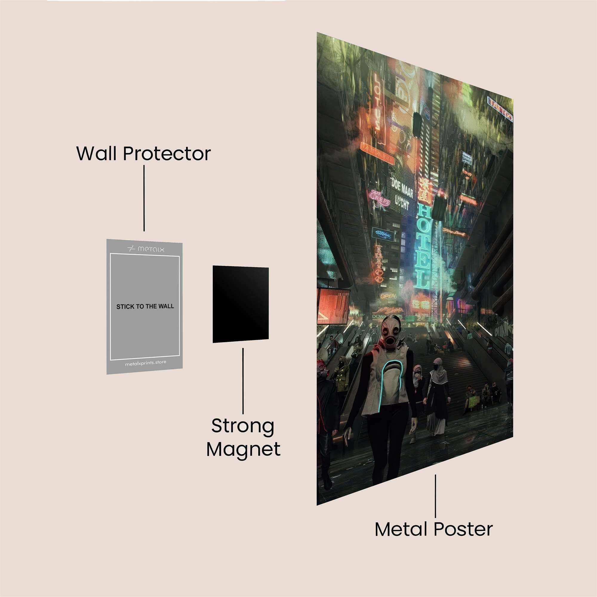 Cyberpunk Eerie Safe Wall Magnetic / M