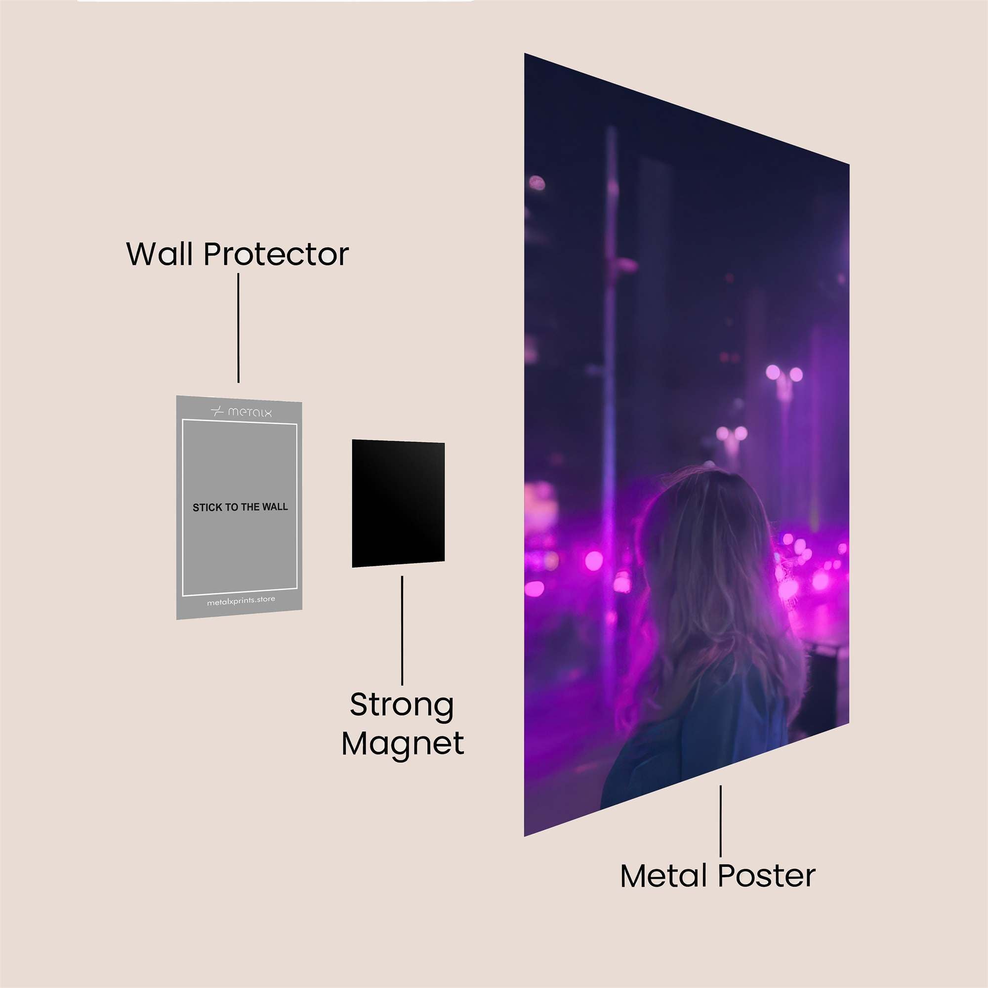 Futuristic Ascension Safe Wall Magnetic / M