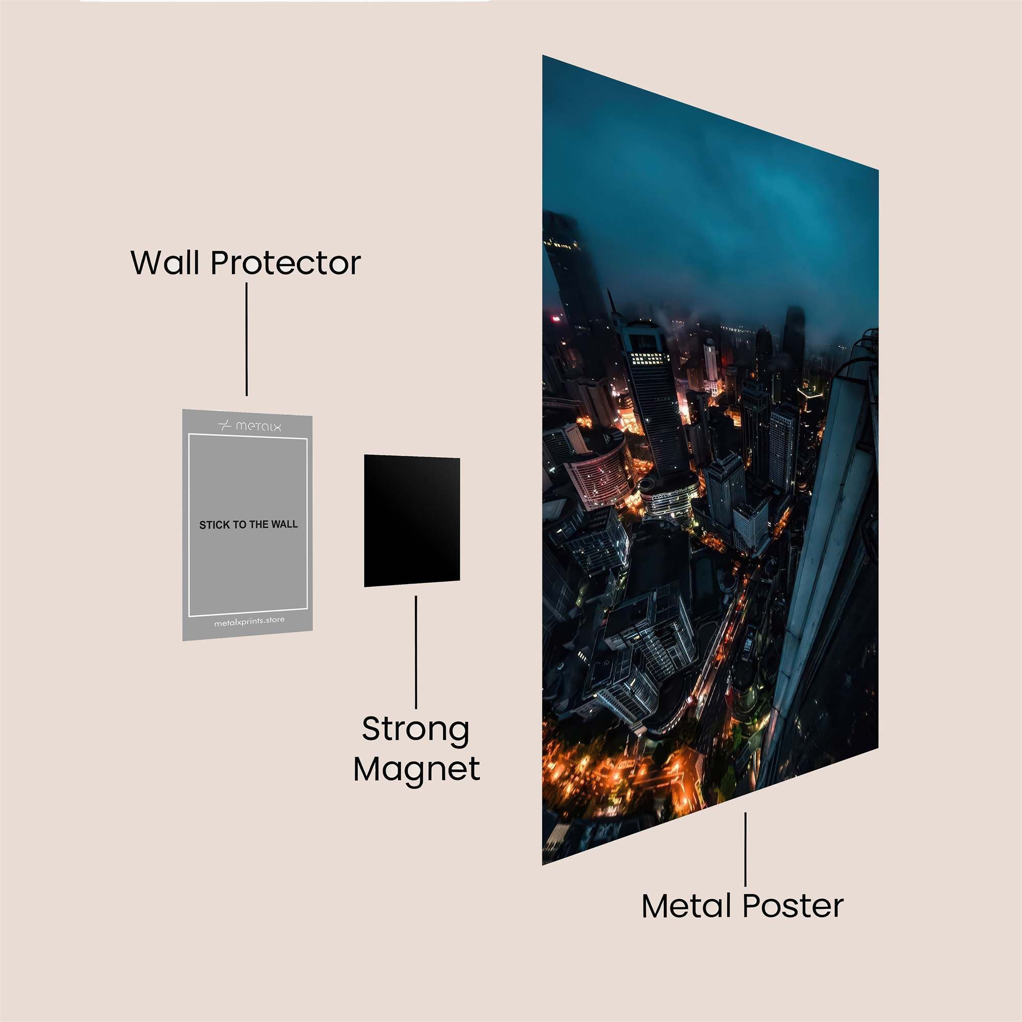 Skyline Reverie Safe Wall Magnetic / M