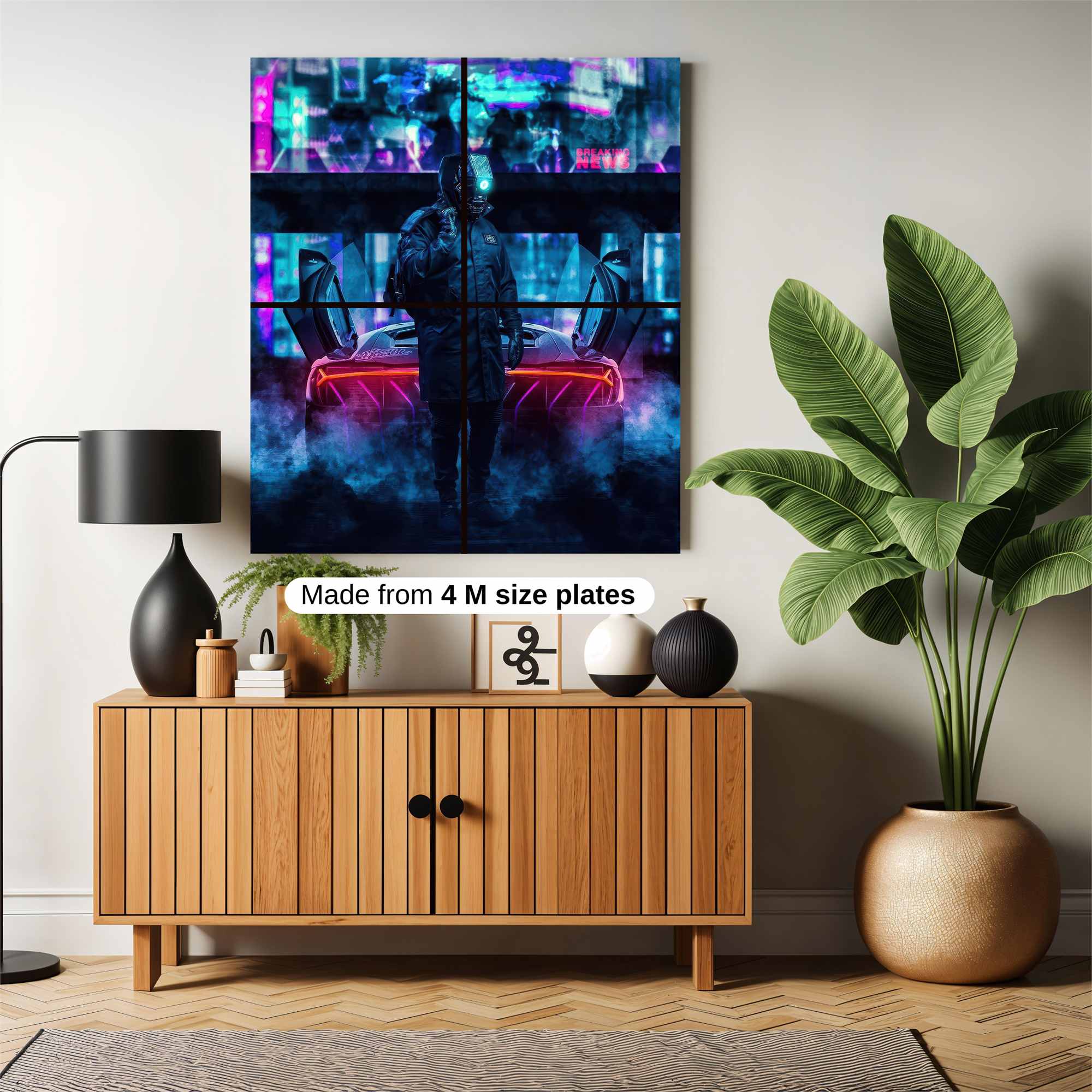 Futuristic Vibrance Safe Wall Magnetic / M