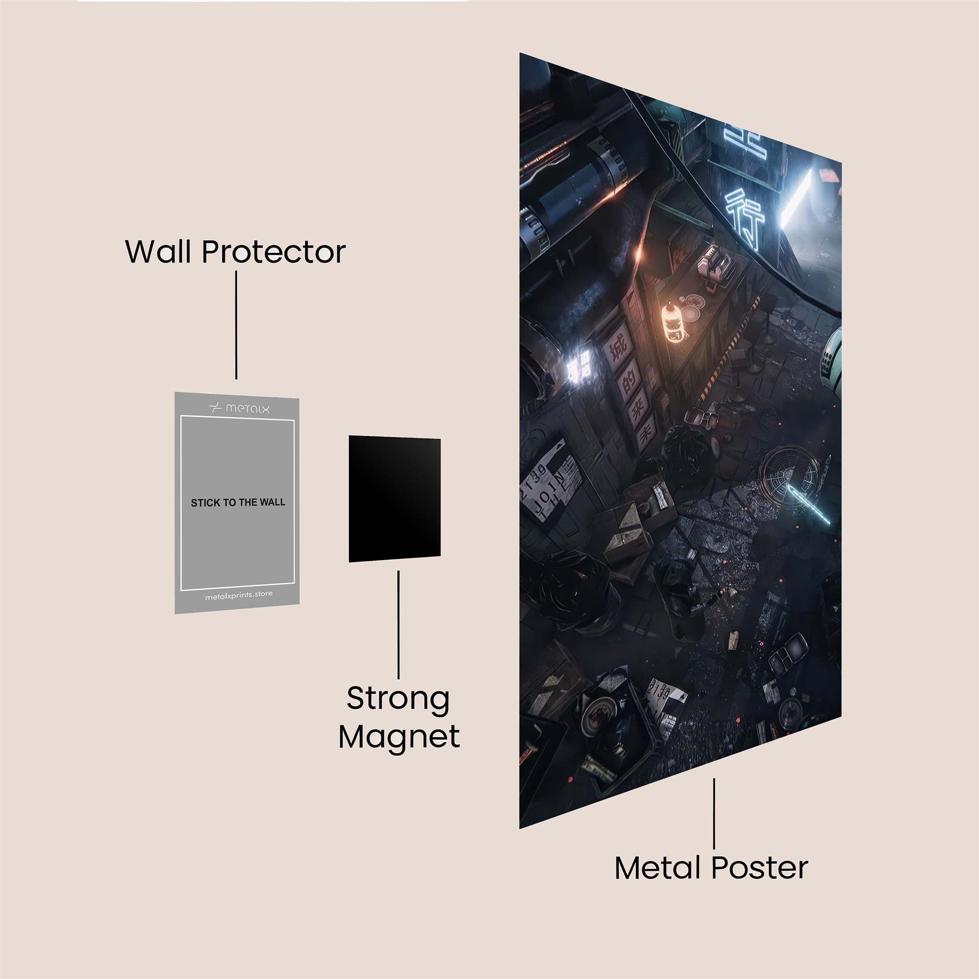 Cyberpunk Chaos Safe Wall Magnetic / M