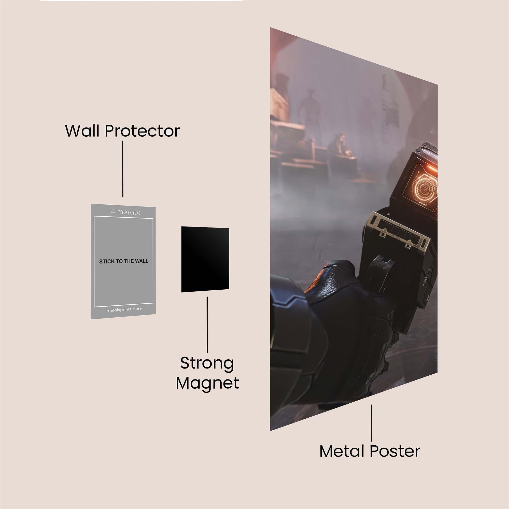 Neon Reverie Safe Wall Magnetic / M