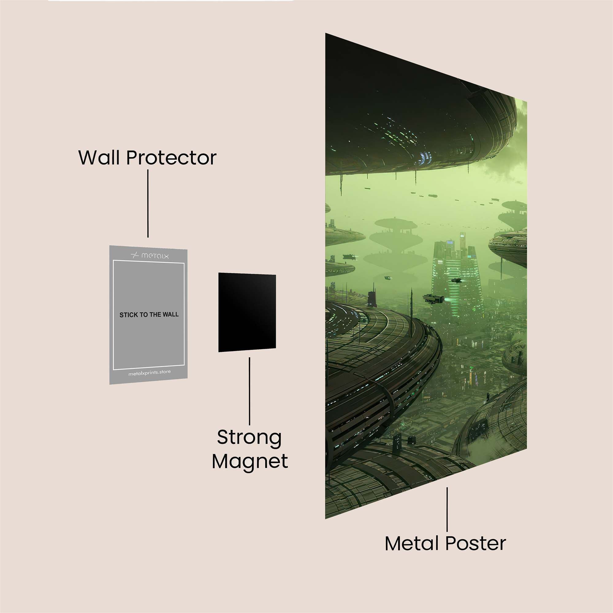 Coruscant Dream Safe Wall Magnetic / M