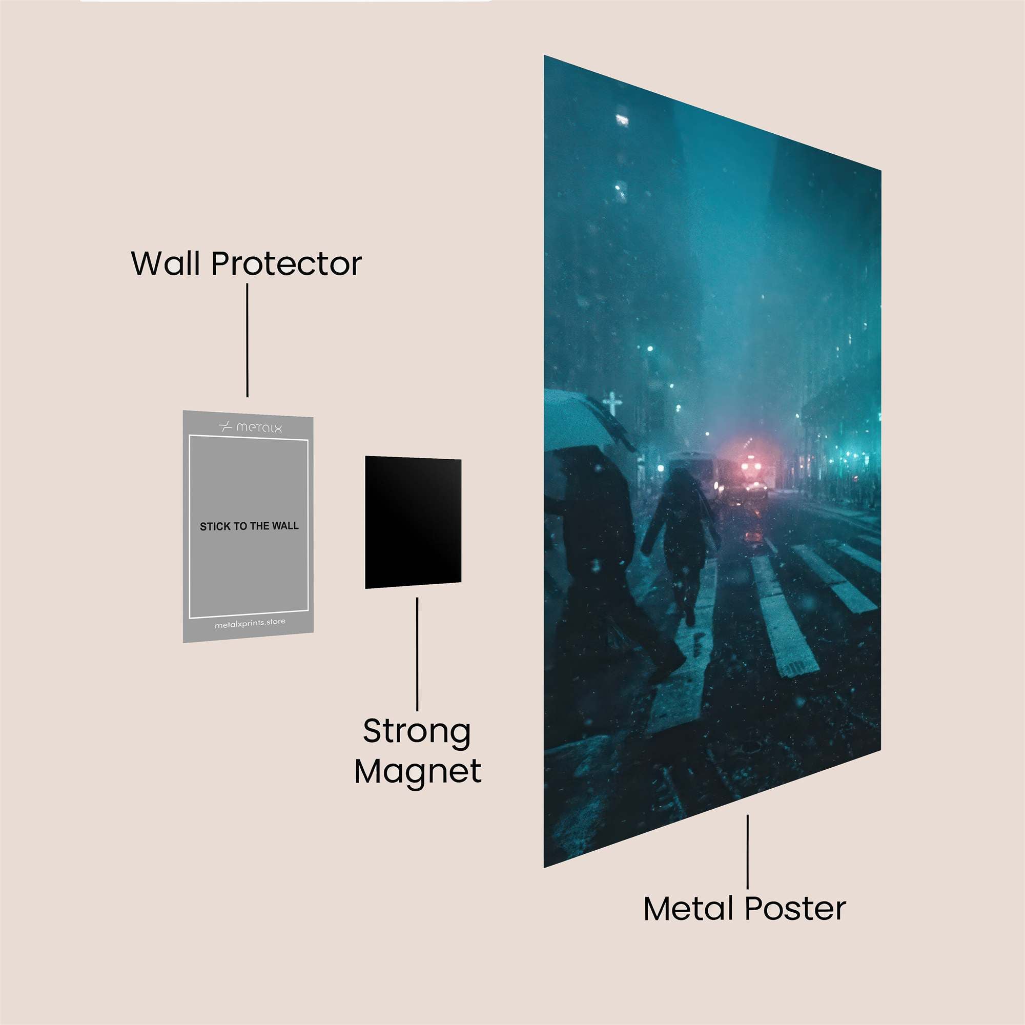 City Dreamscape Safe Wall Magnetic / M
