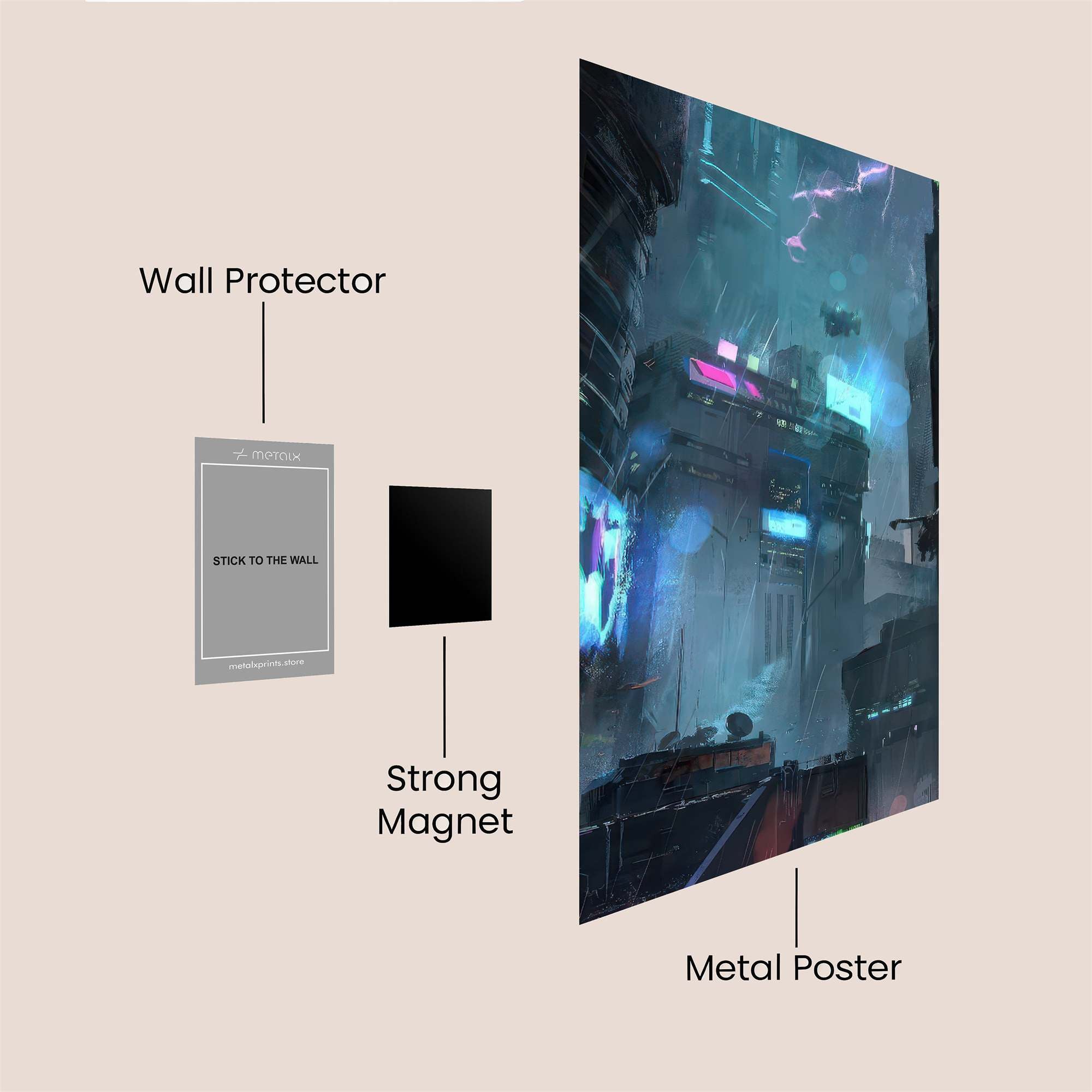Cyberpunk Surge Safe Wall Magnetic / M