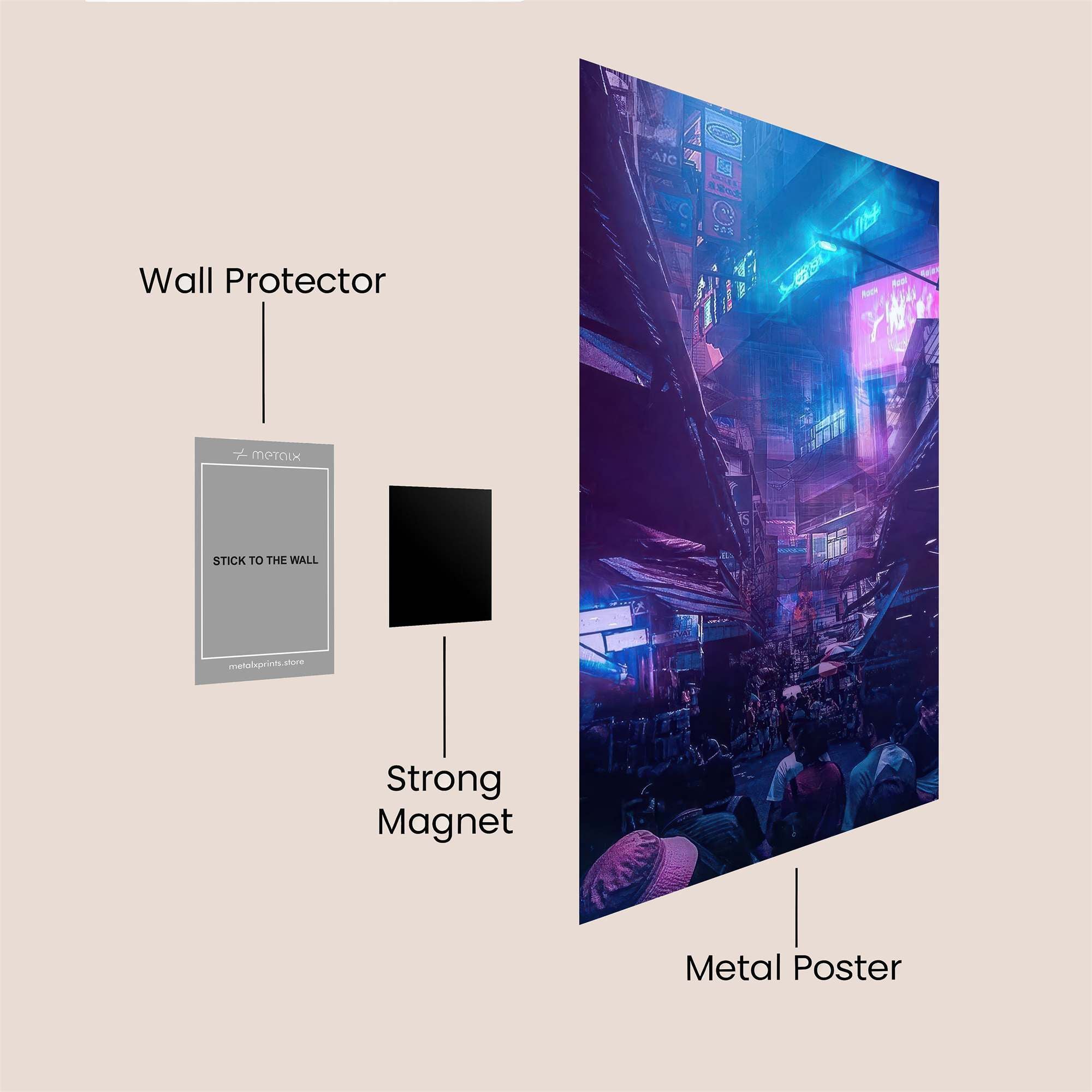 Neon Dream Safe Wall Magnetic / M