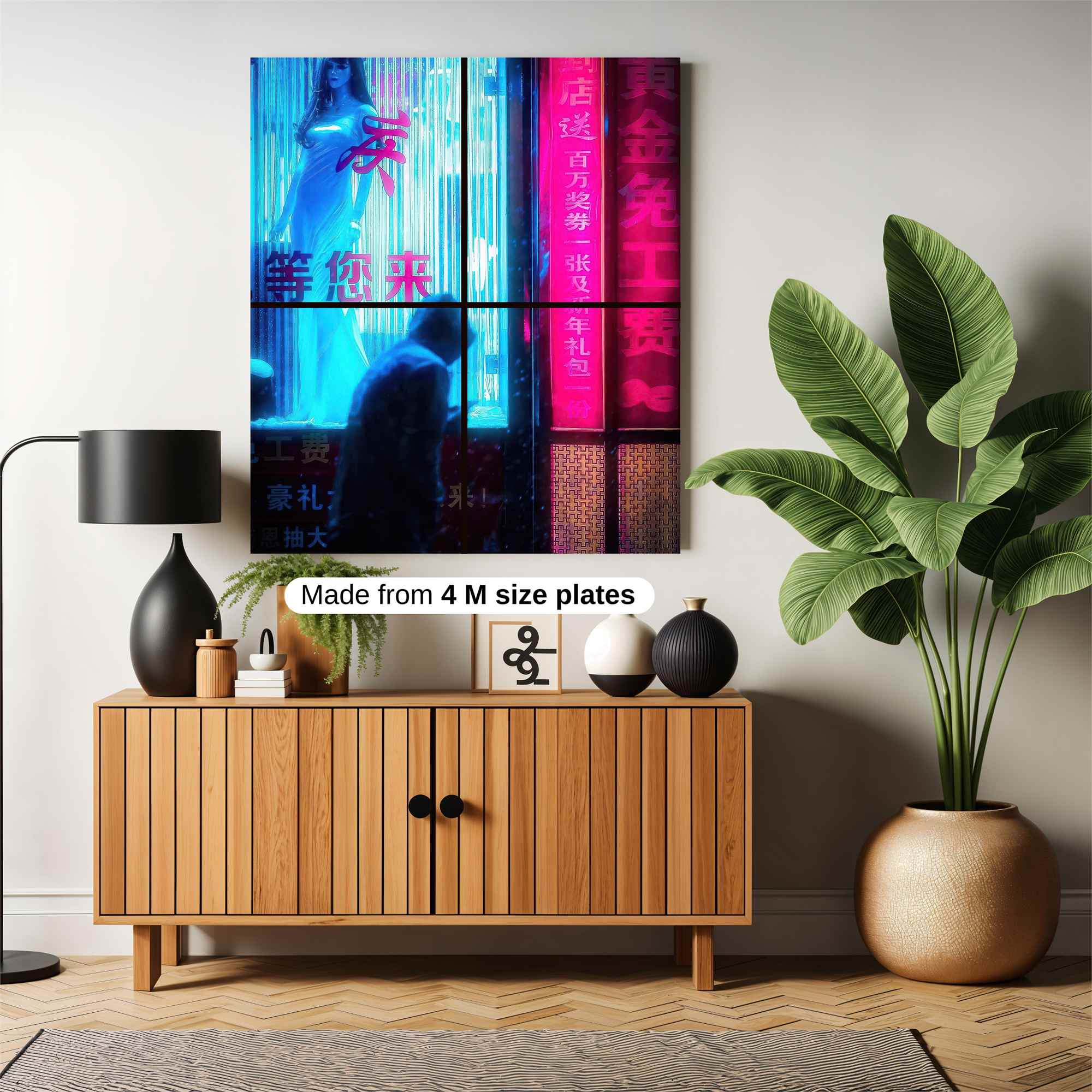 Neon Solitude Safe Wall Magnetic / M