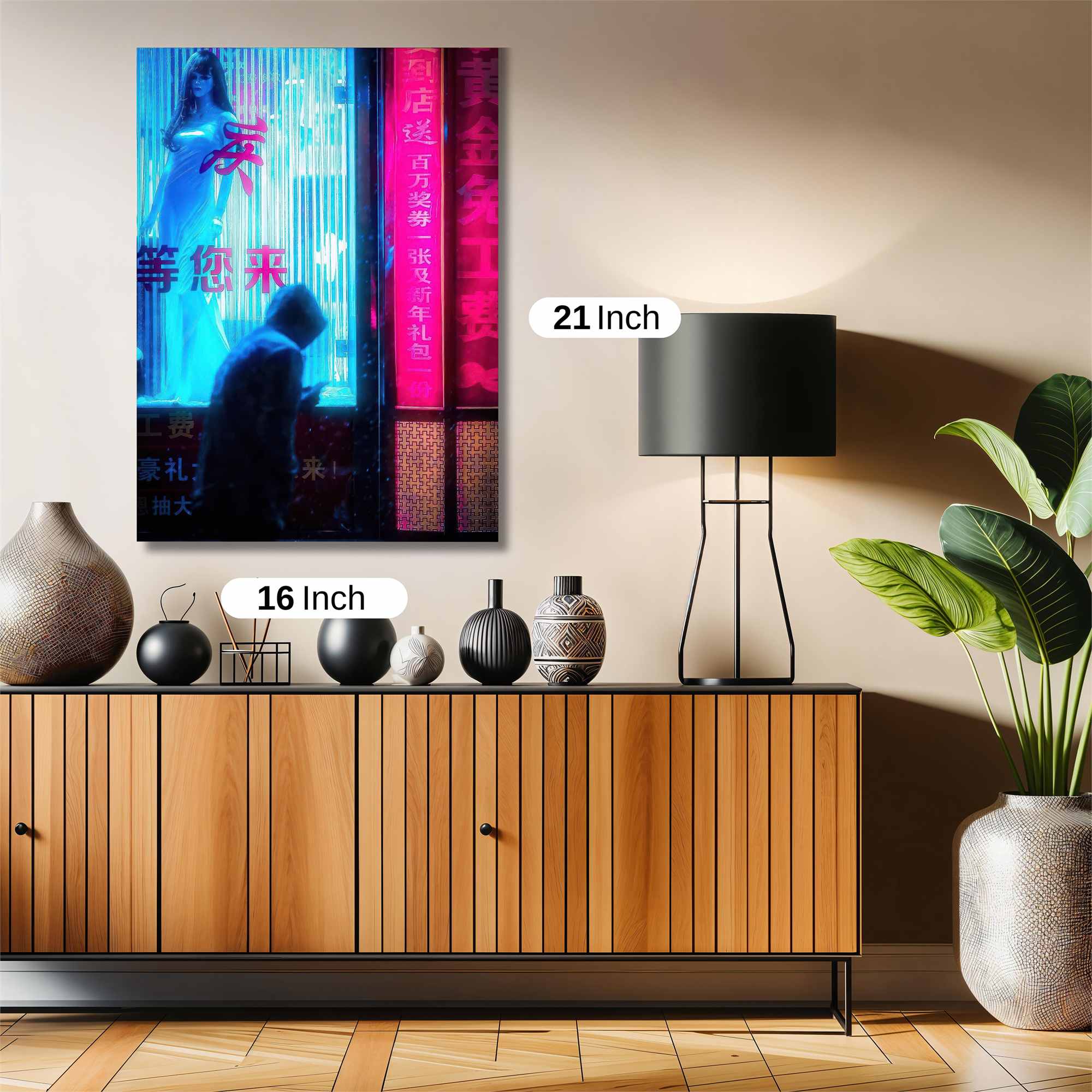 Neon Solitude Safe Wall Magnetic / M