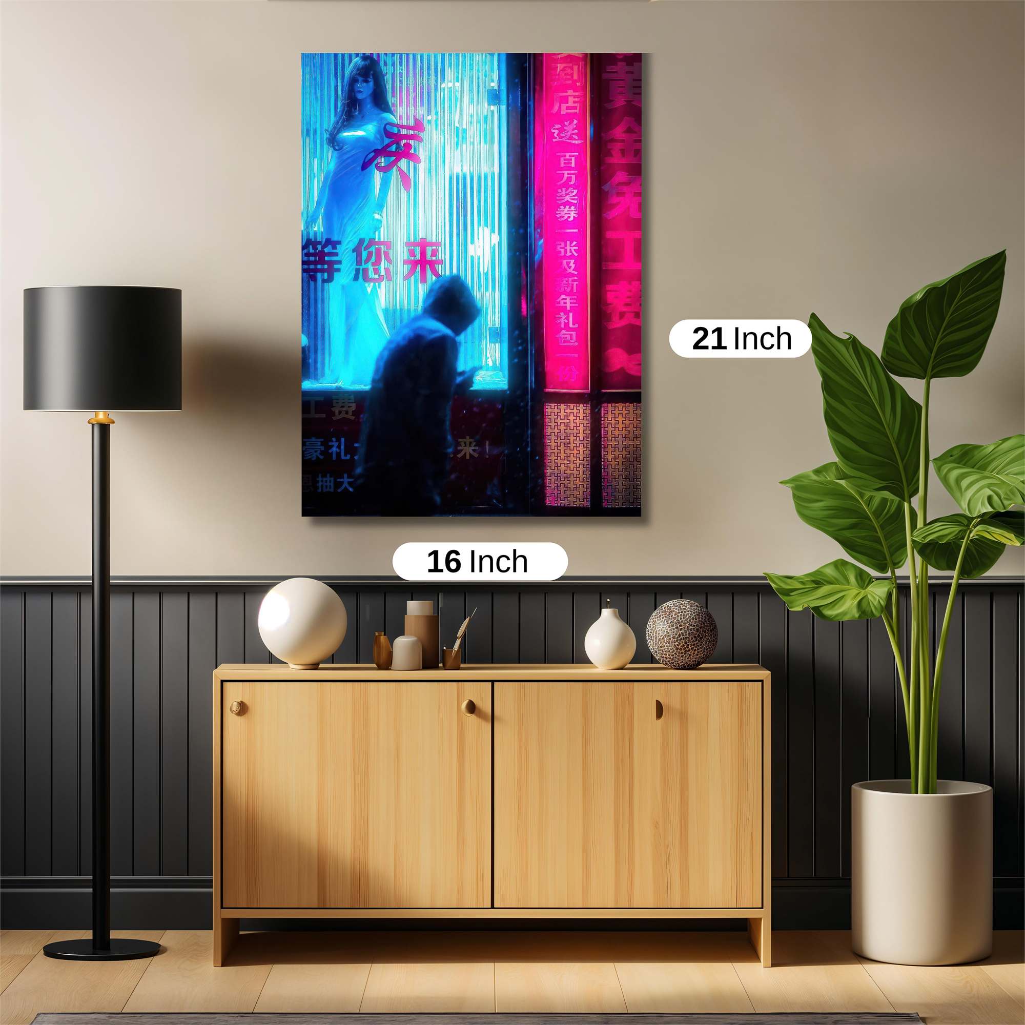 Neon Solitude Safe Wall Magnetic / M