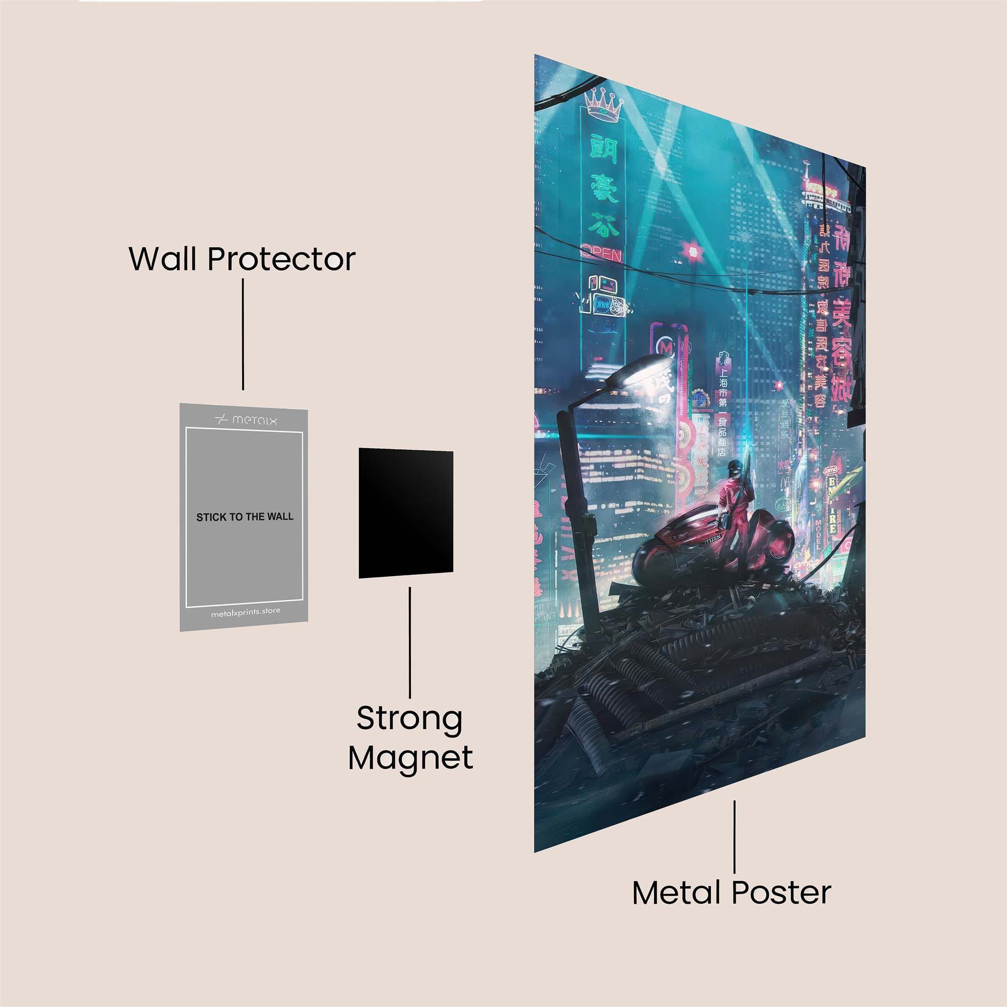 Neon Reverie Safe Wall Magnetic / M