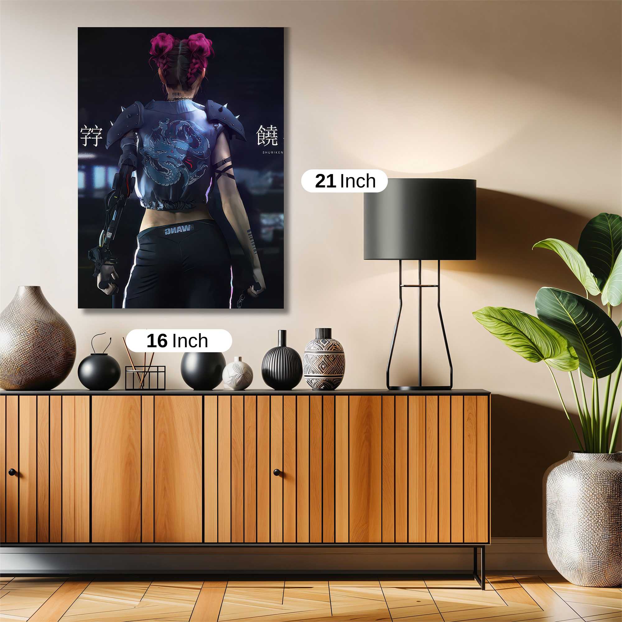 Cyberpunk Rebellion Safe Wall Magnetic / M