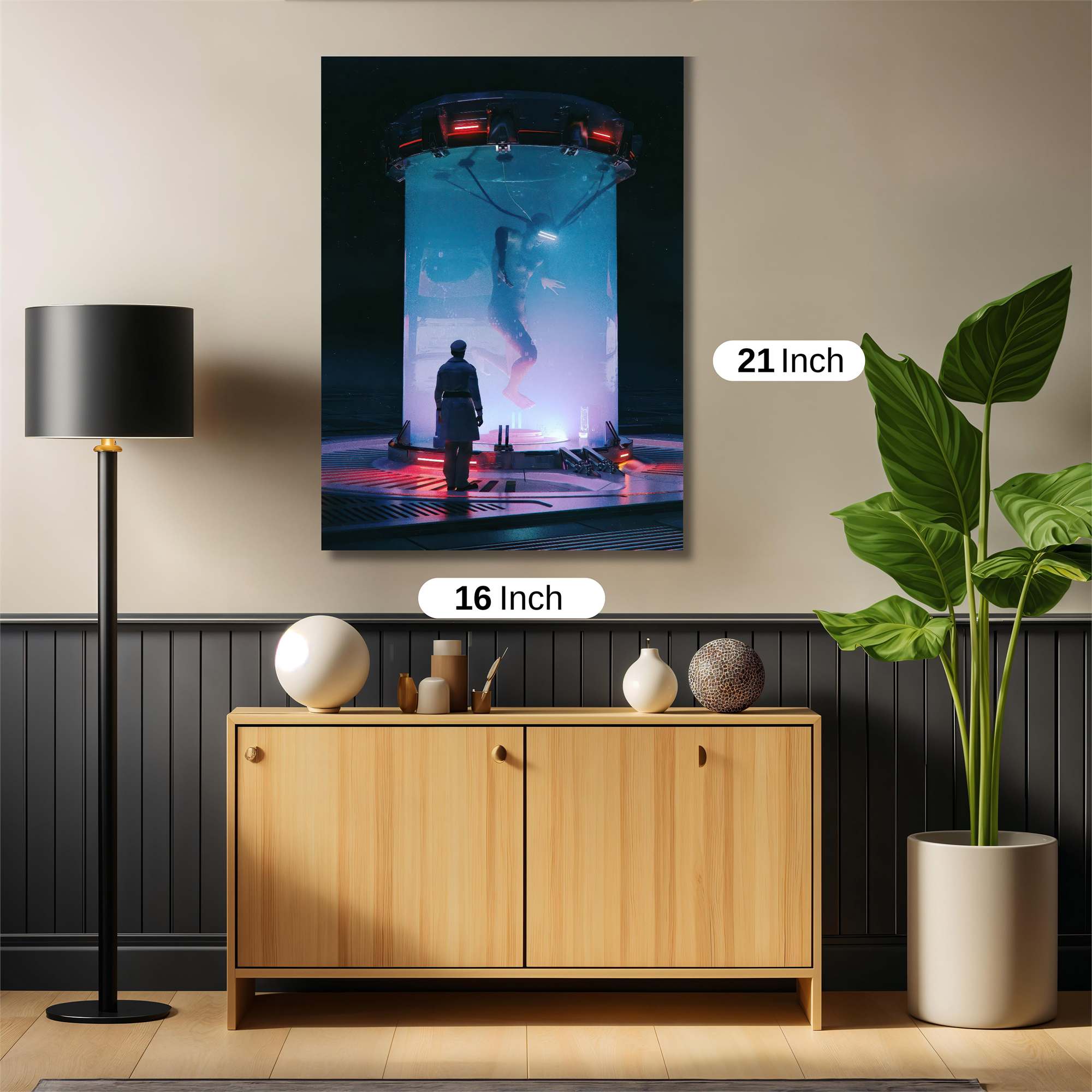 Alien Mystery Safe Wall Magnetic / M