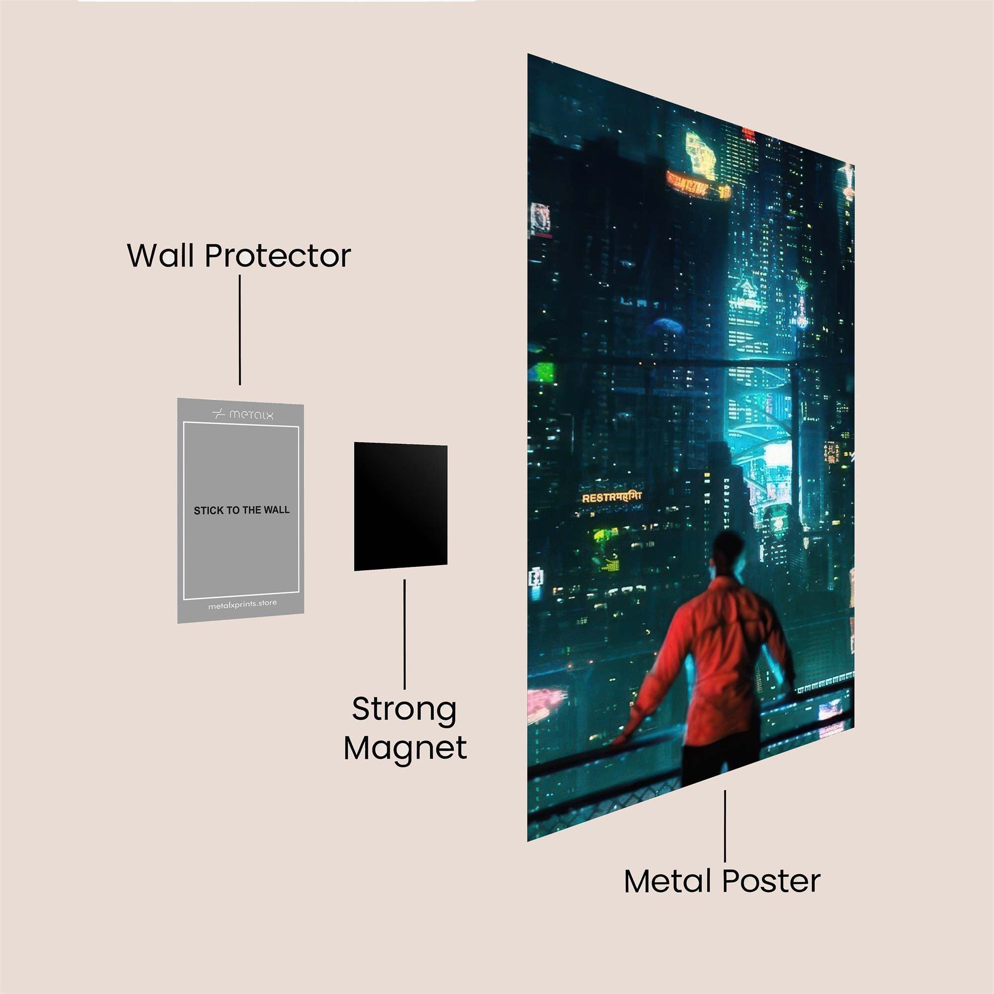 Cyberpunk Awe Safe Wall Magnetic / M